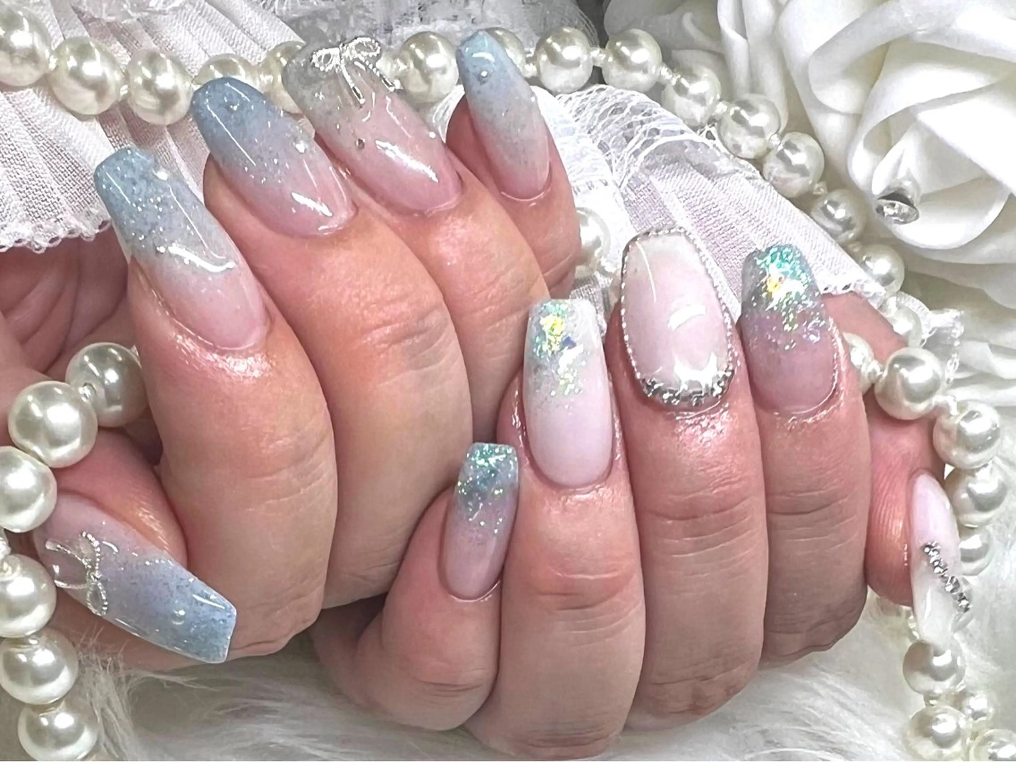 ロング ハンドネイル Nailsalon Angeのネイルデザイン