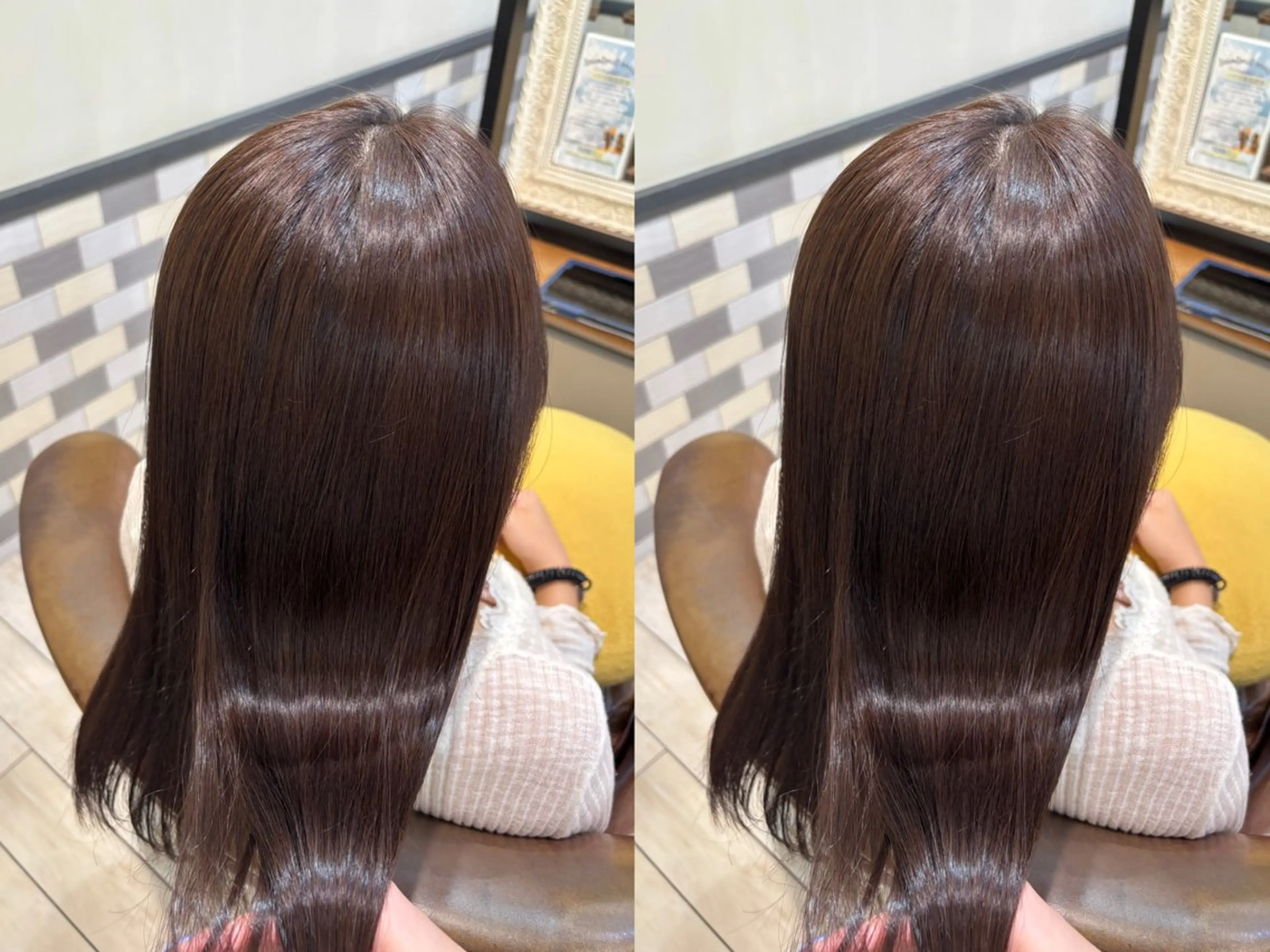ロング カラー ブラウンカラー ヘアカラー トリートメント 古屋 澪　艶髪カラー✨のヘアスタイル