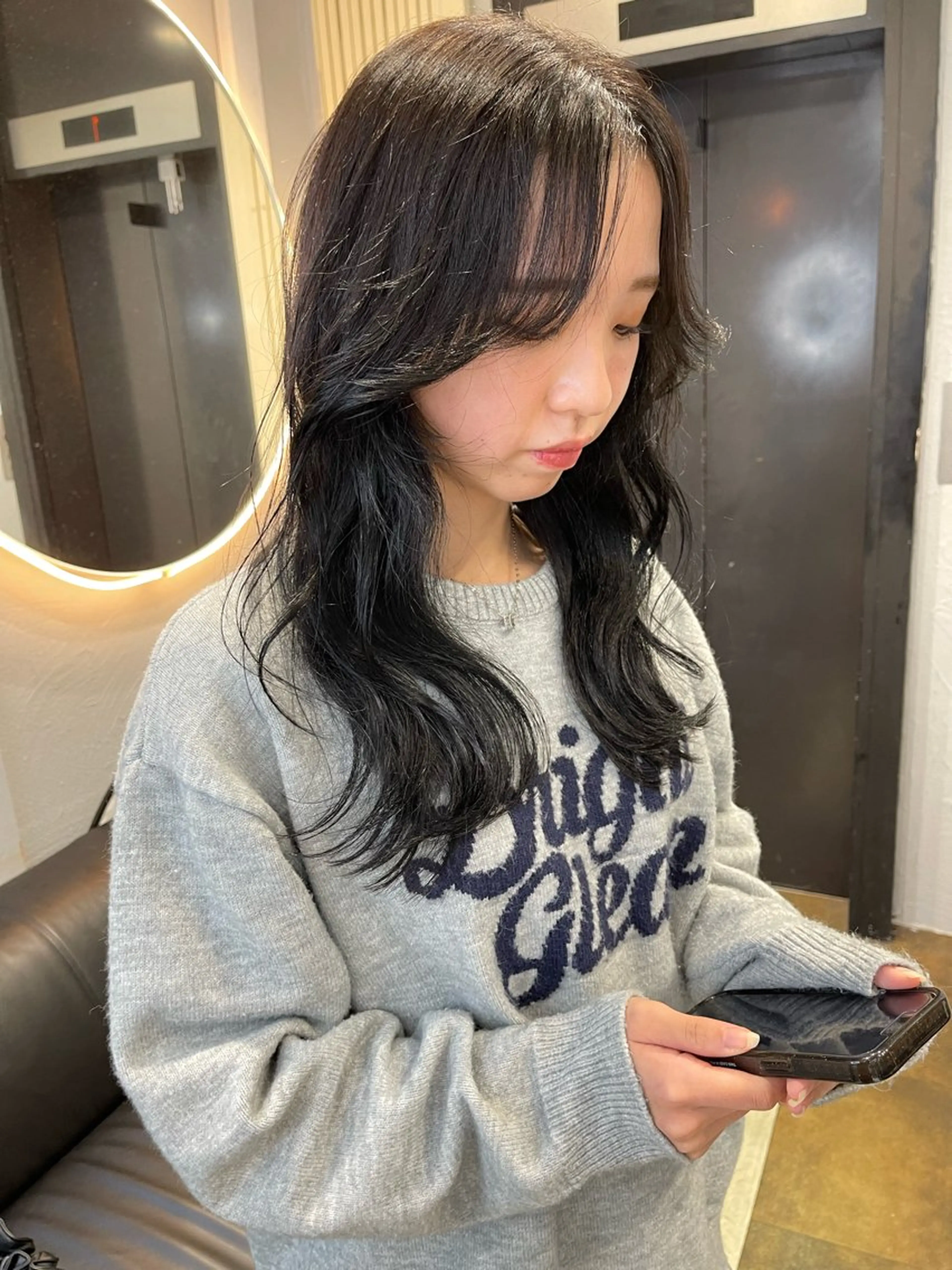 ロング カラー ブリーチ ケアブリーチ 透明感カラー デザインカラー ダブルカラー カット ヘアカラー 宮崎　達也 ブリーチ／レイヤーのヘアスタイル