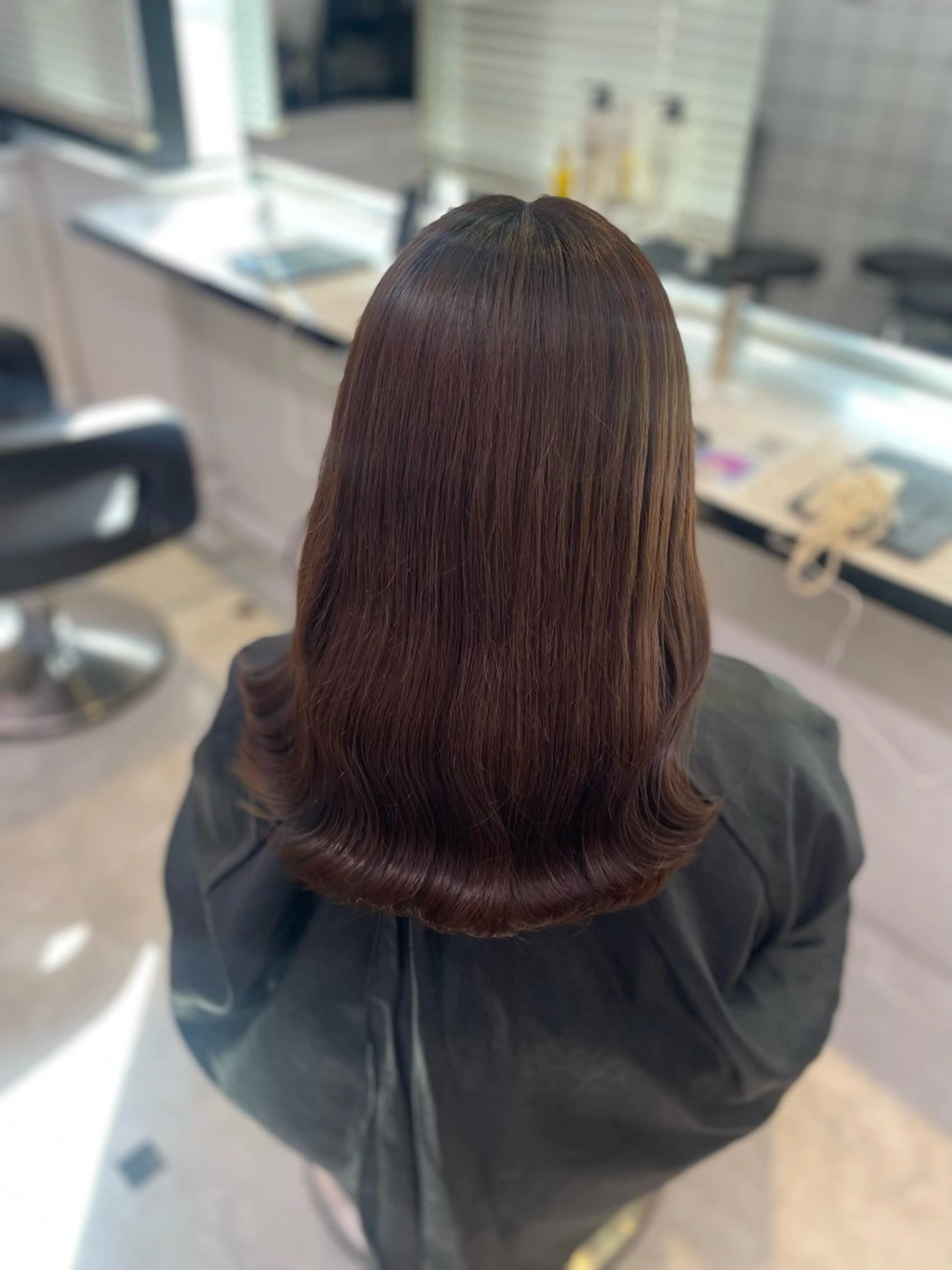 ミディアム カット ヘッドスパ ヘアセット うる艶トレンドヘア 🕊️上野BABYのヘアスタイル