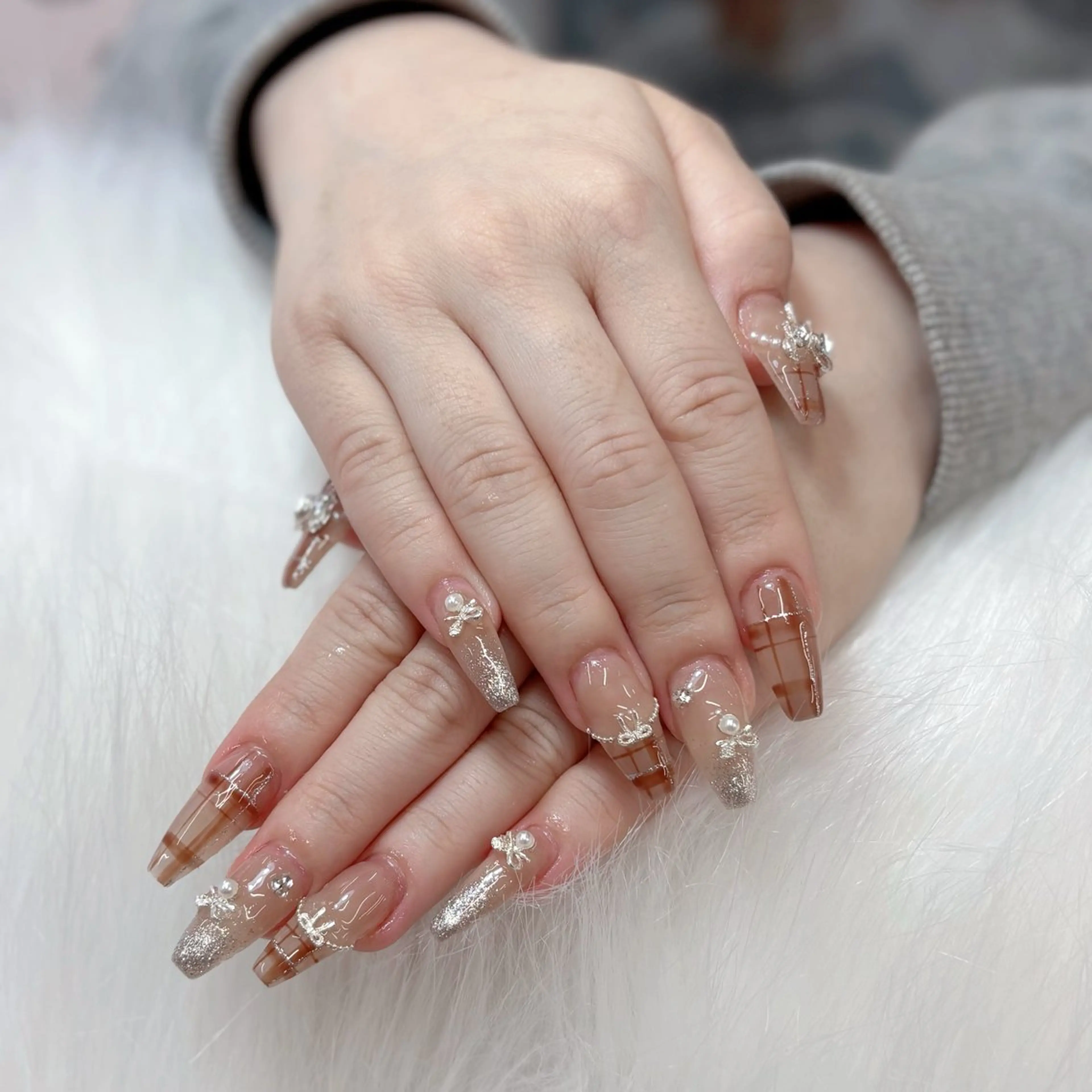 ネイル ハンドネイル ゴテゴテネイル JRのネイルデザイン