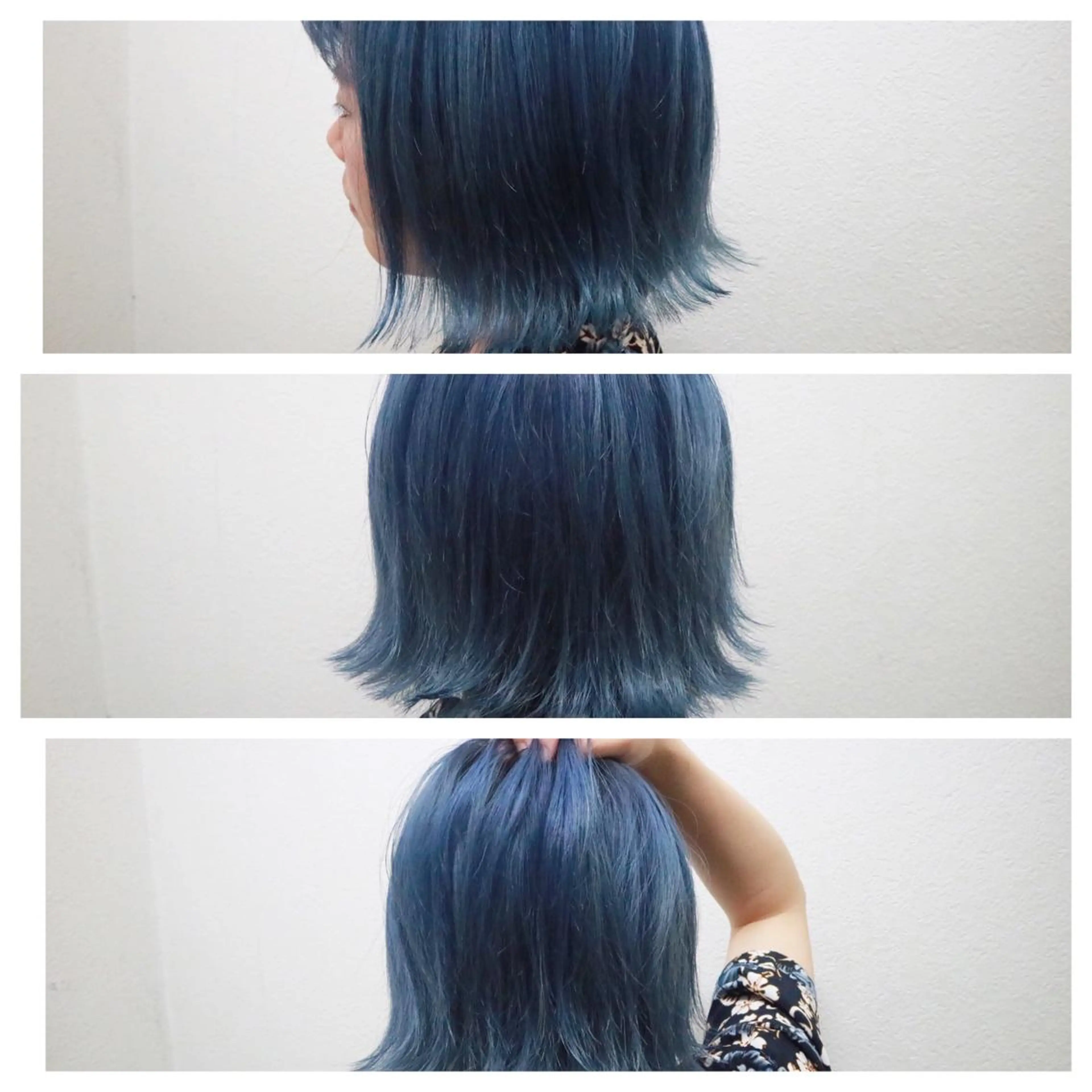 ショート カラー アディクシーカラー ブルーカラー ブルージュ JIL BLAN 京都のヘアスタイル