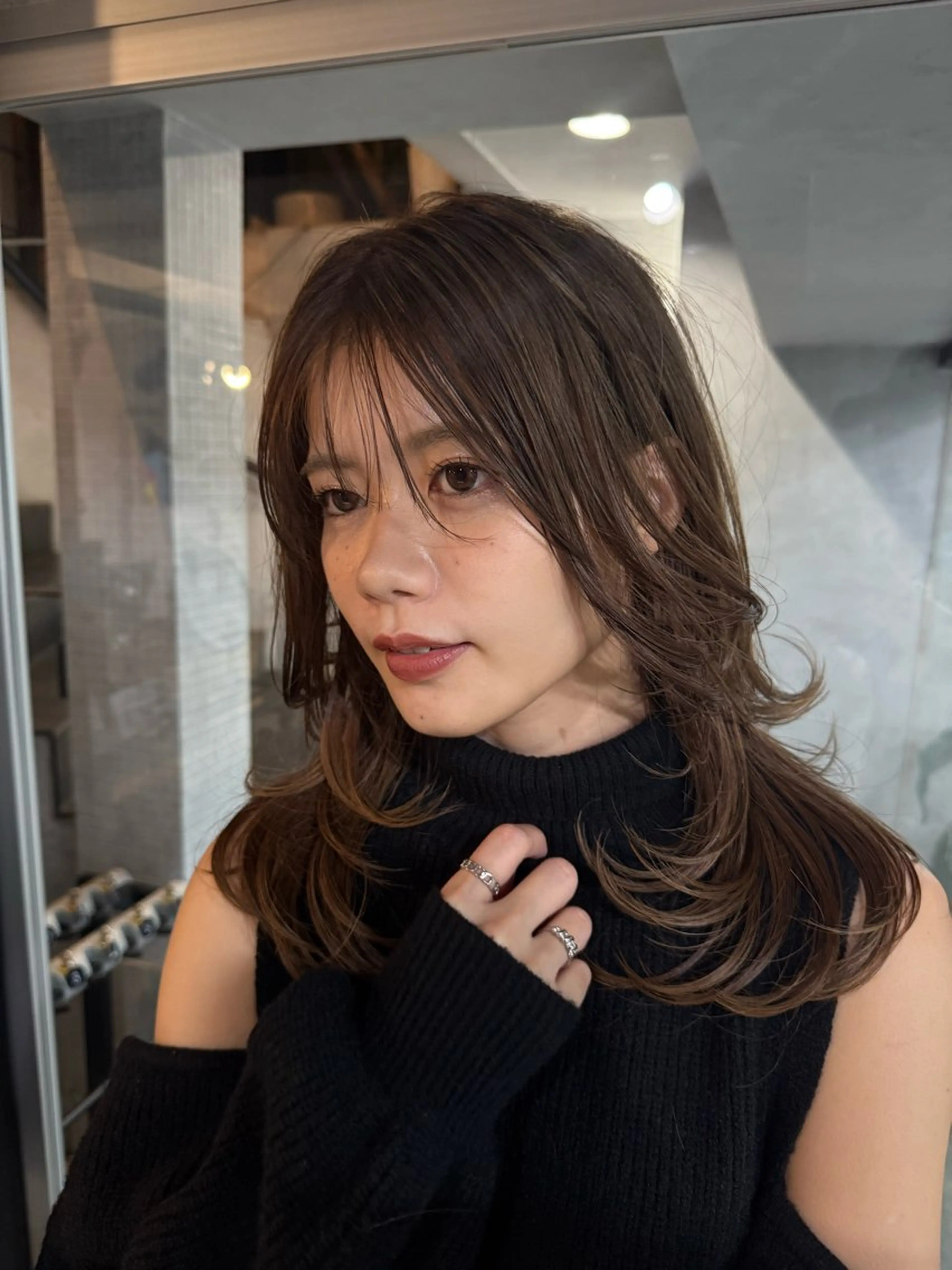 セミロング カラー ヘアカラー トリートメント NOOS omotesando所属・お悩み改善あなたの" You"💚❤️💛のヘアスタイル