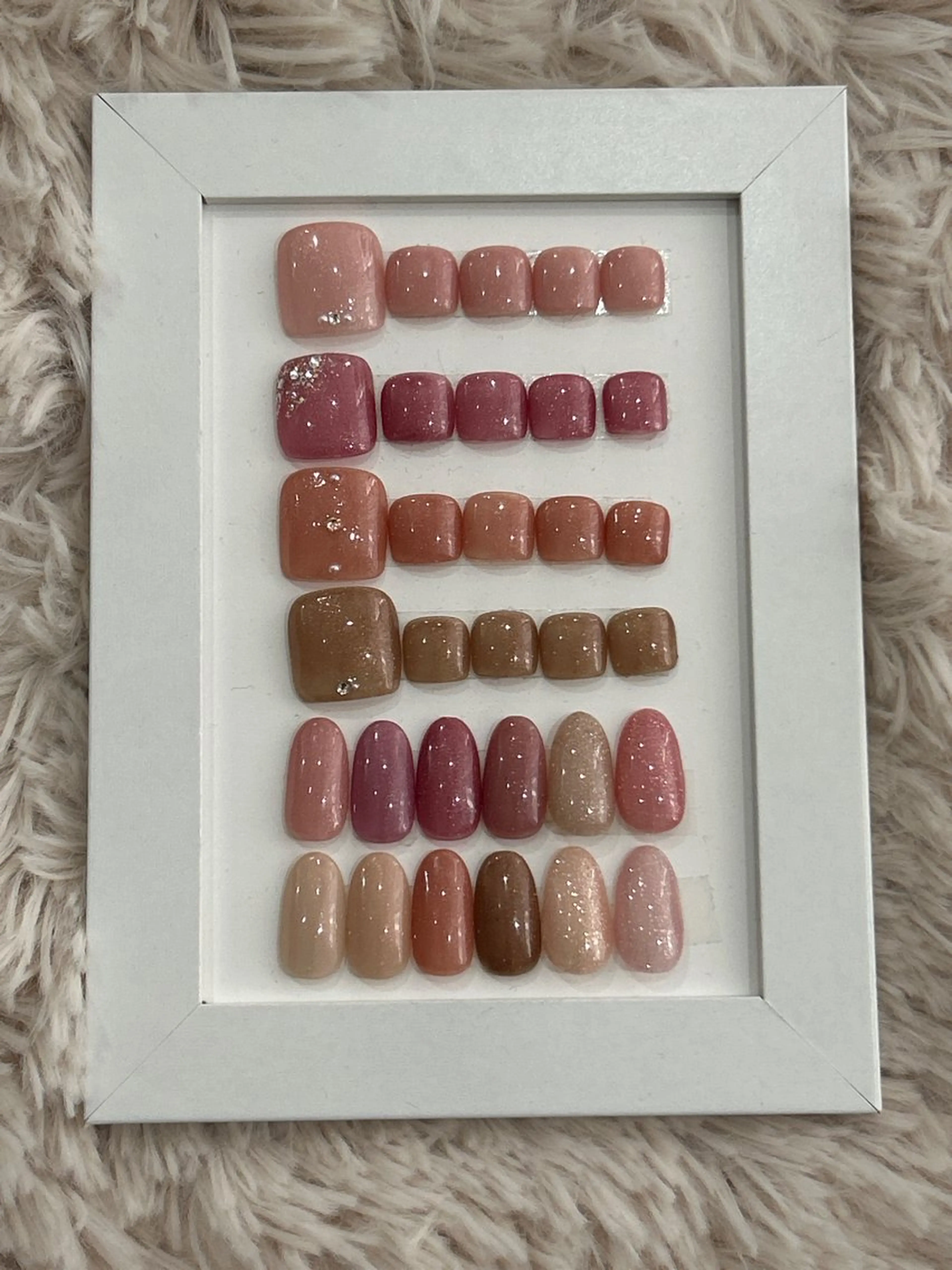 シンプルワンカラーネイルの写真