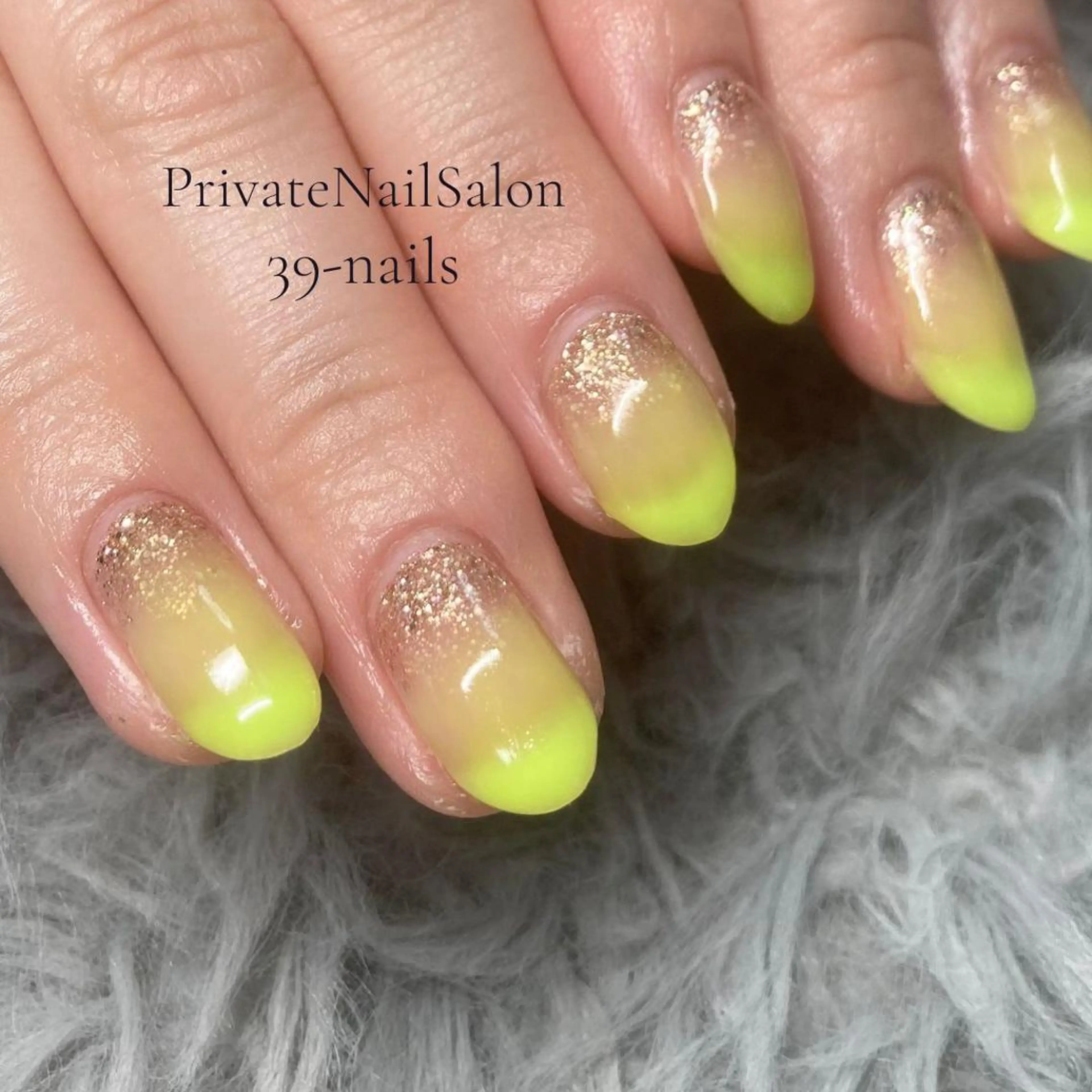 ネイル ジェルネイル グラデーション ラメ(グリッター) ラメグラデーション パラジェル 39-nails EharaMikuのネイルデザイン