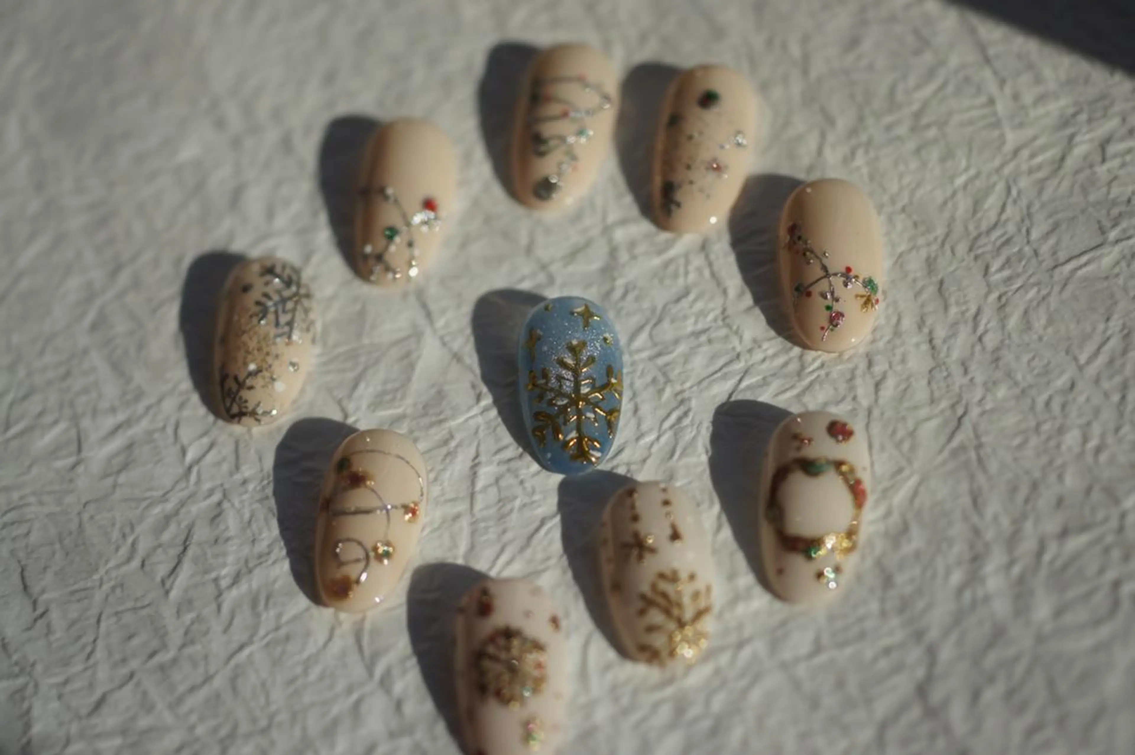 ネイル 冬ネイル クリスマス nails muu まゆのネイルデザイン