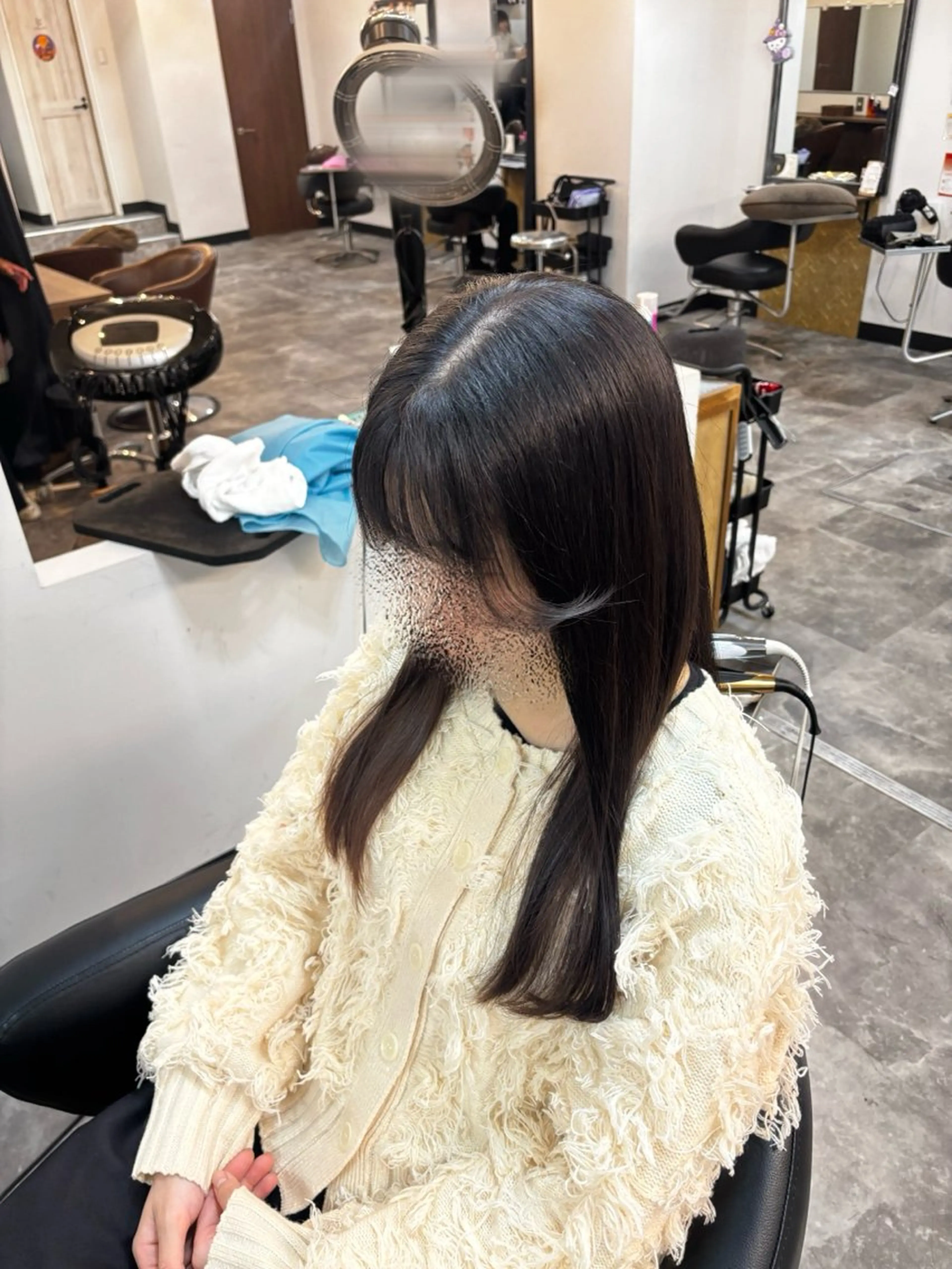 ロング カットモデル無料 🌙 松本のヘアスタイル