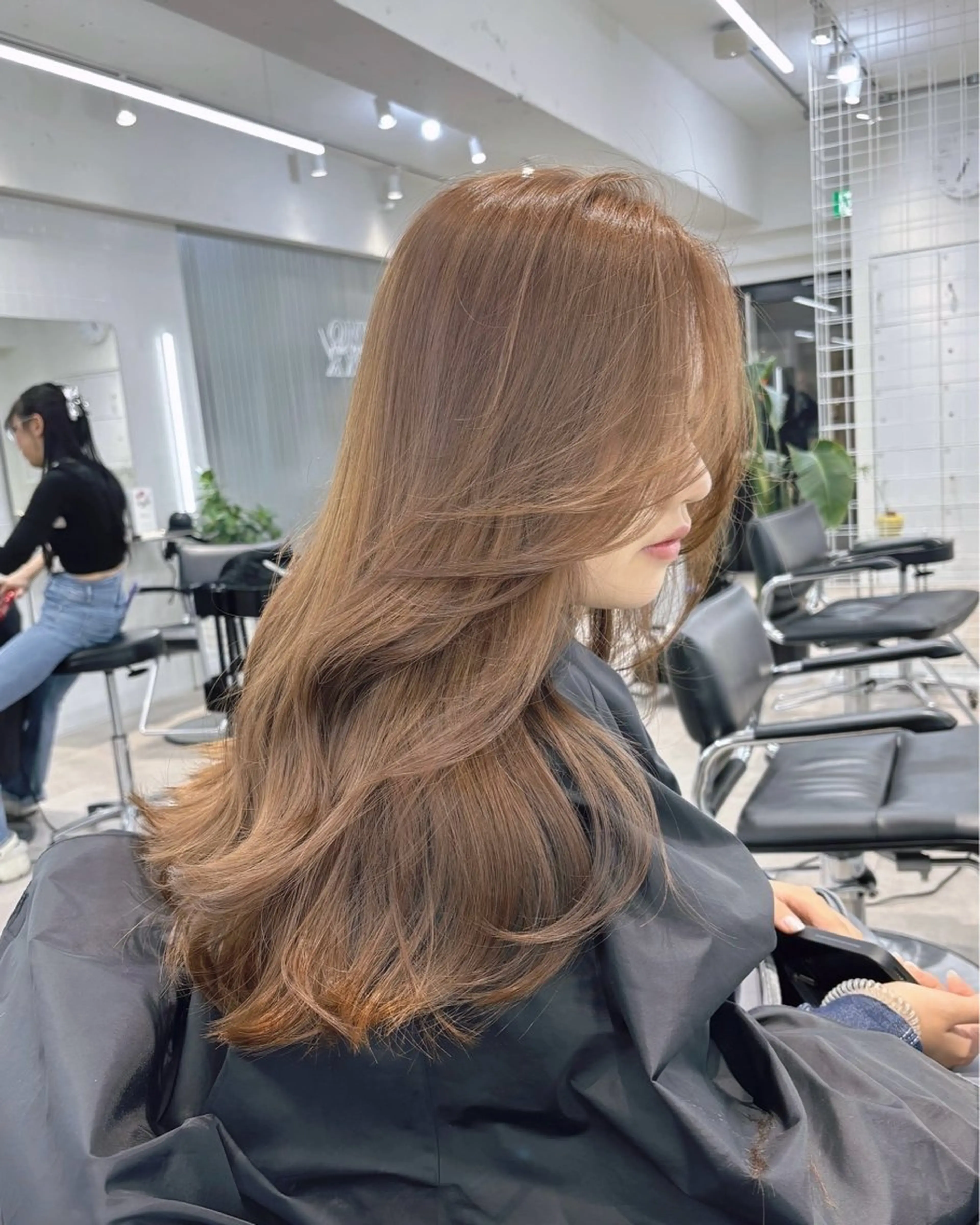 🫧【韓国レイヤーカット + ブリーチ無しダブルカラー + System超音波トリートメント】🫧¥17,500の写真