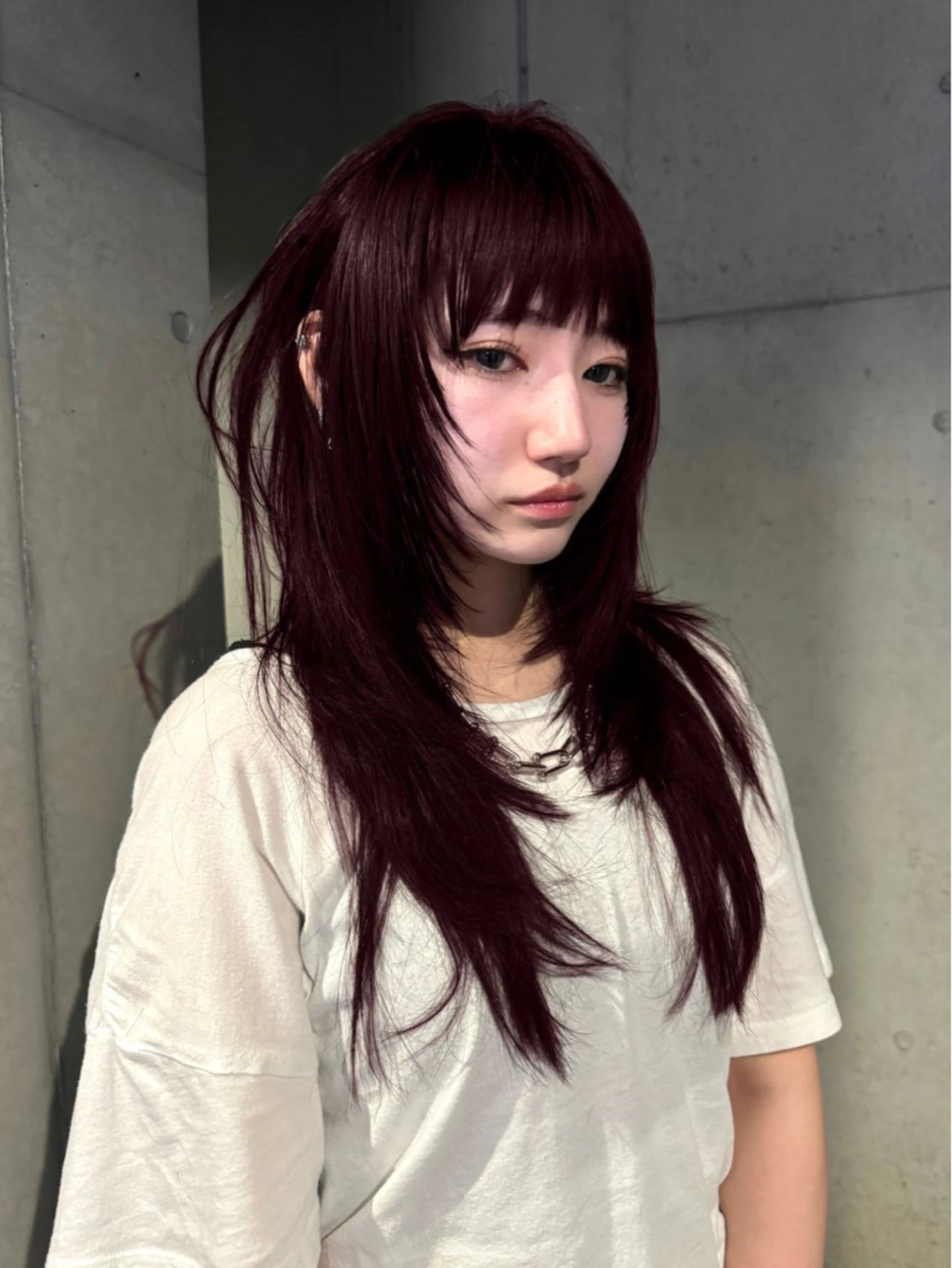 ロング カラー カット ヘアカラー トリートメント ハイトーン/レイヤー だいちのヘアスタイル