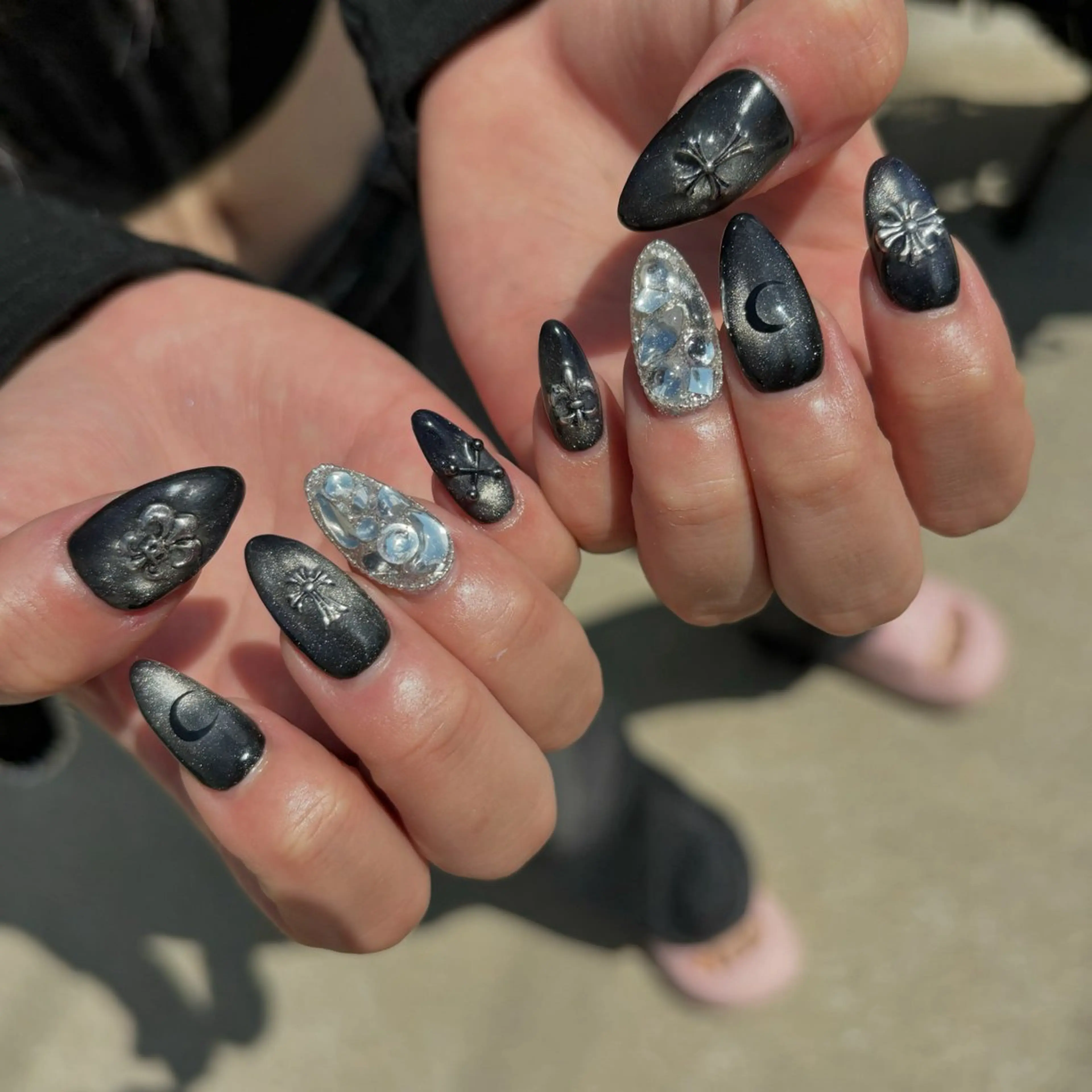 ネイル ハンドネイル Sea  nail by emaのネイルデザイン