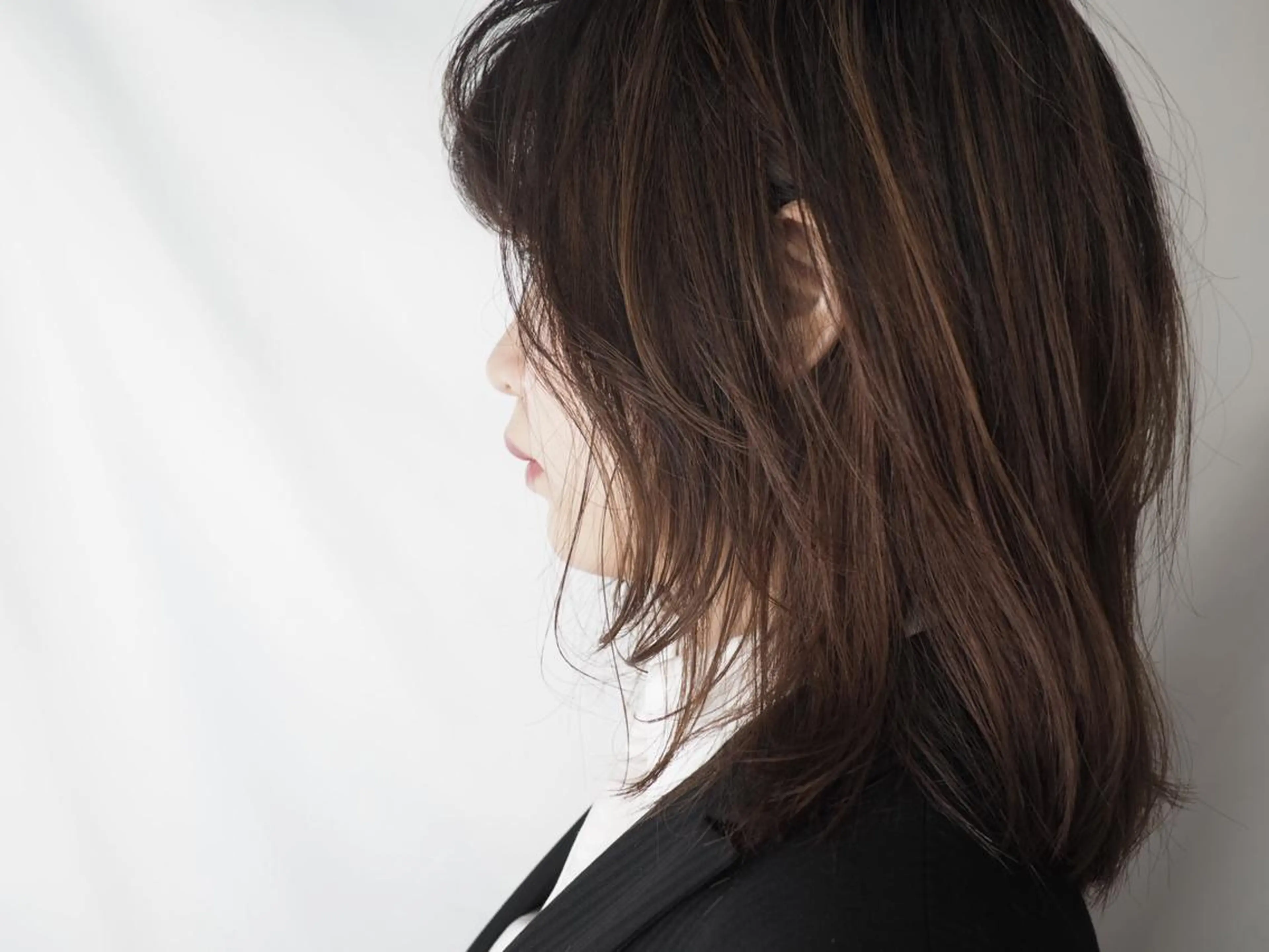 ミディアム カラー カット ヘアカラー トリートメント 菅村 勇亮のヘアスタイル