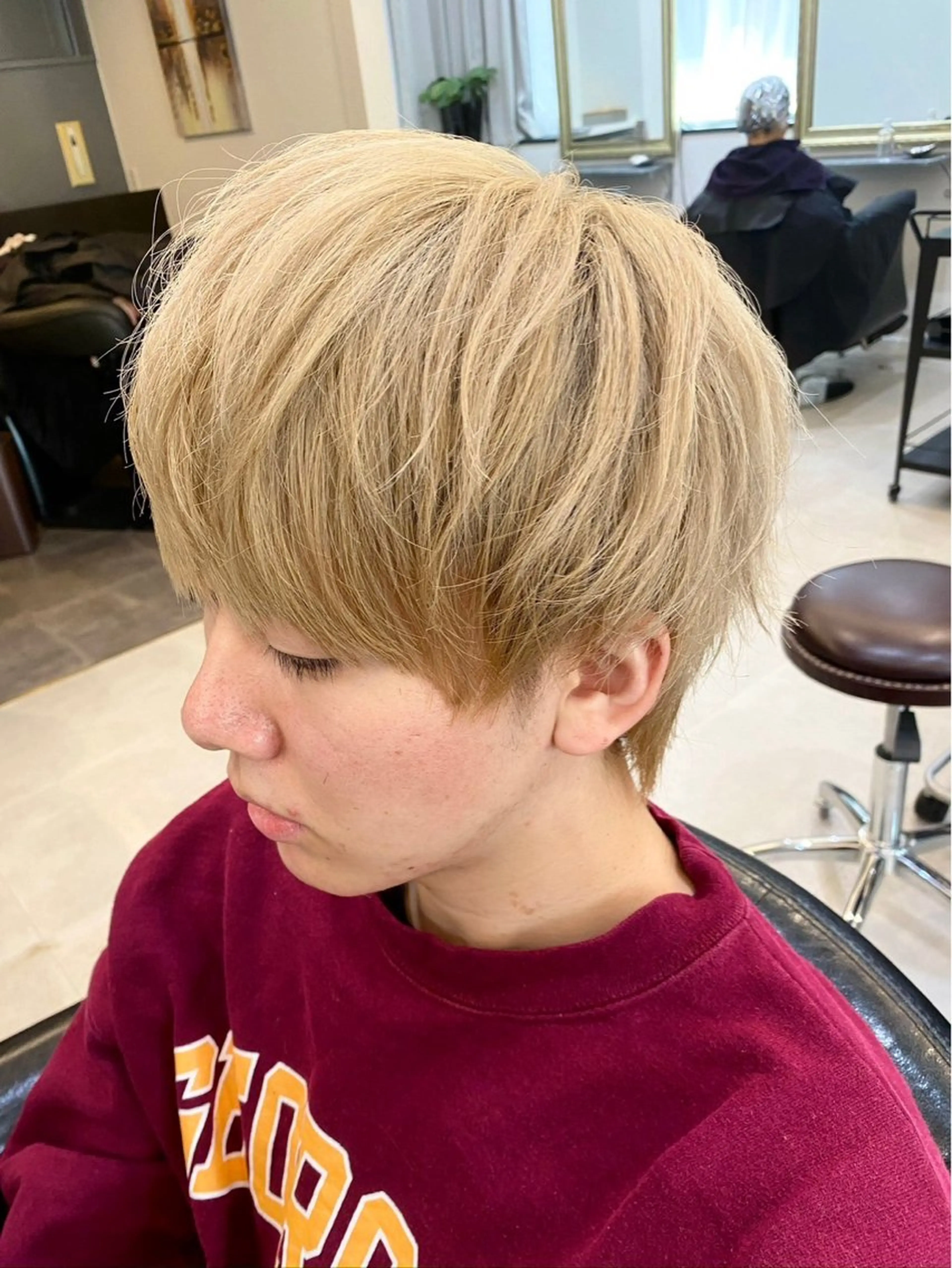 ショート カット ヘアカラー トリートメント メンズパーマ/メンズ カット/伊藤　げんのヘアスタイル
