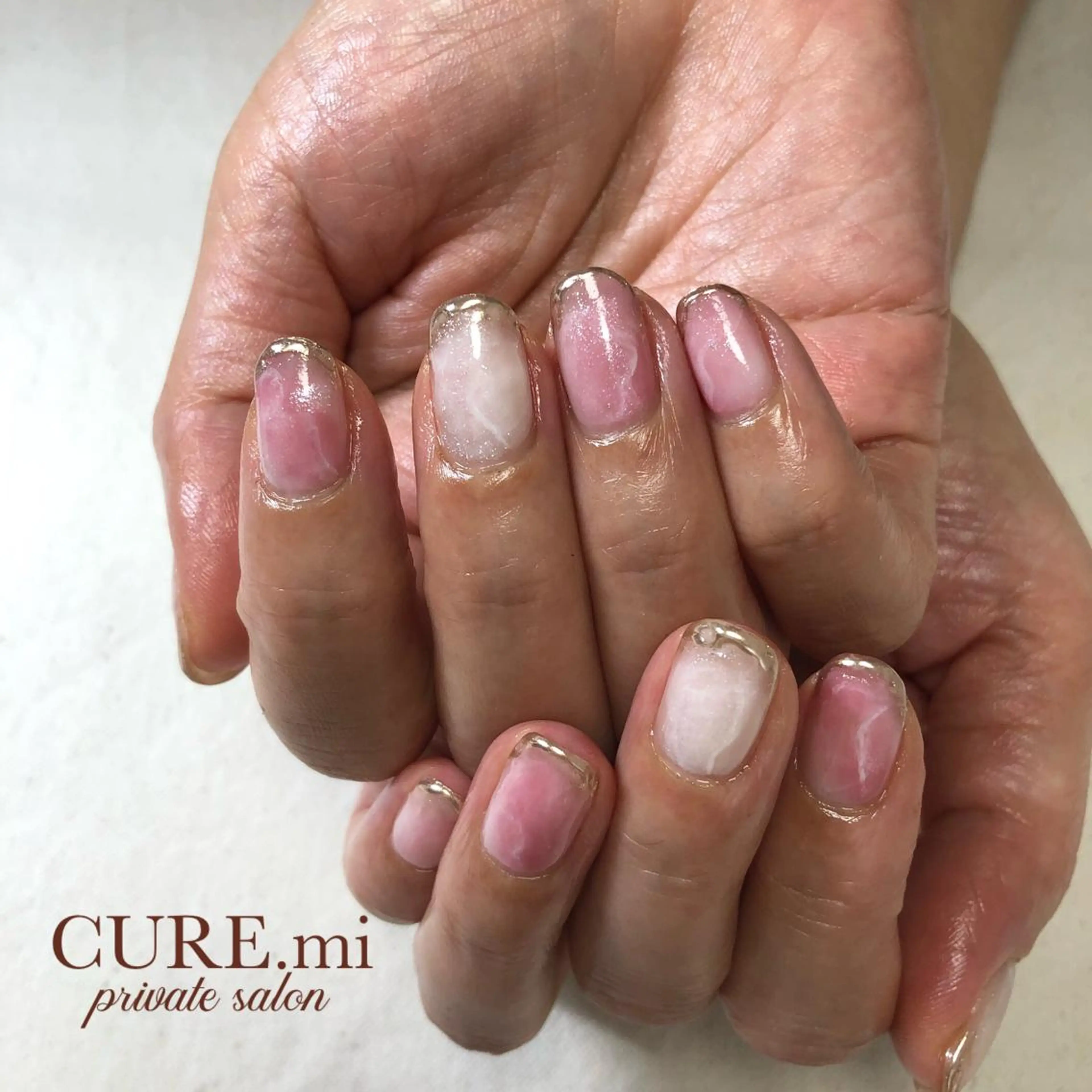 ネイル 大理石ネイル(マーブル) ハンドネイル ハンドケア 伊藤 美香のその他イメージ