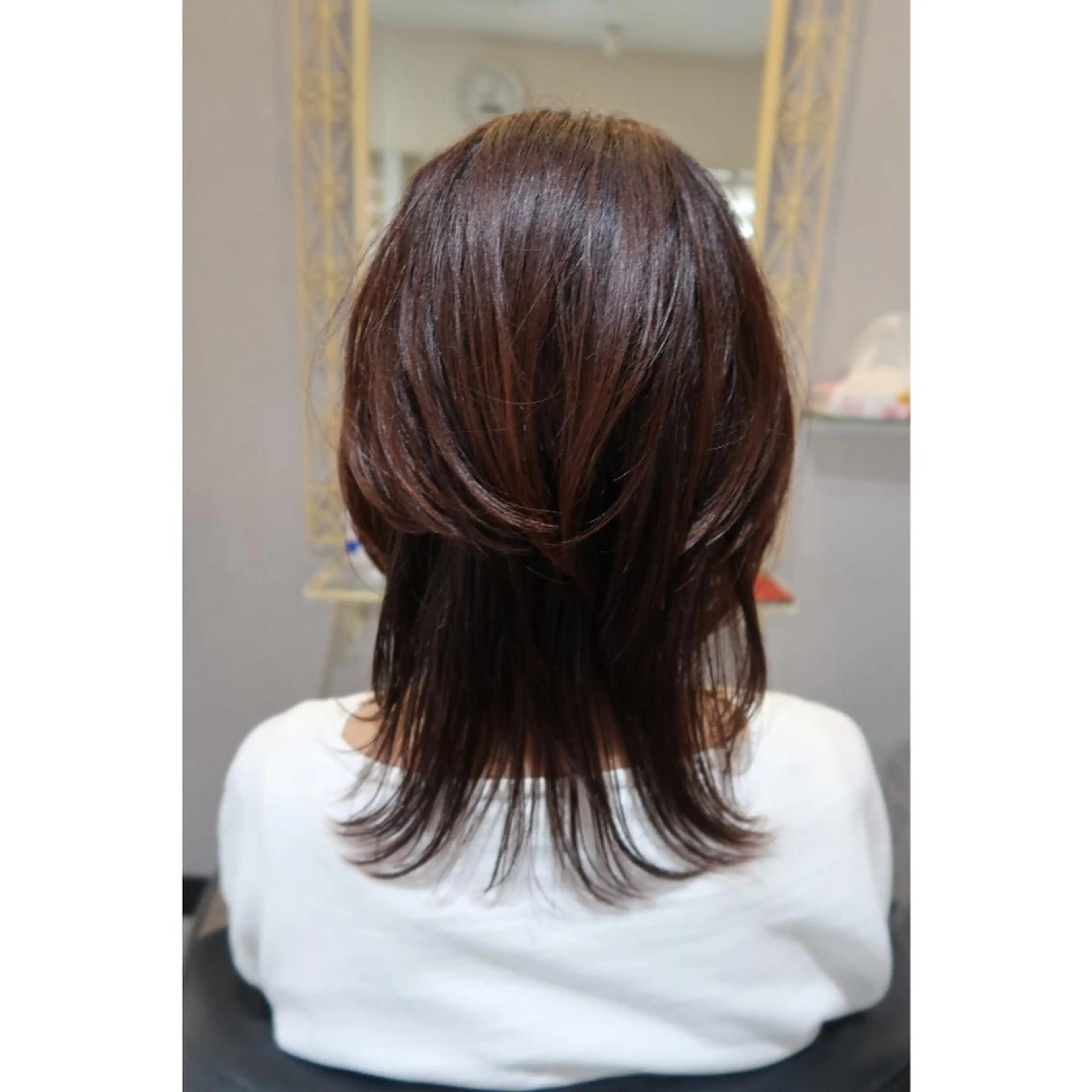 ミディアム カラー カット ヘアカラー tenny調布 いしまつのヘアスタイル
