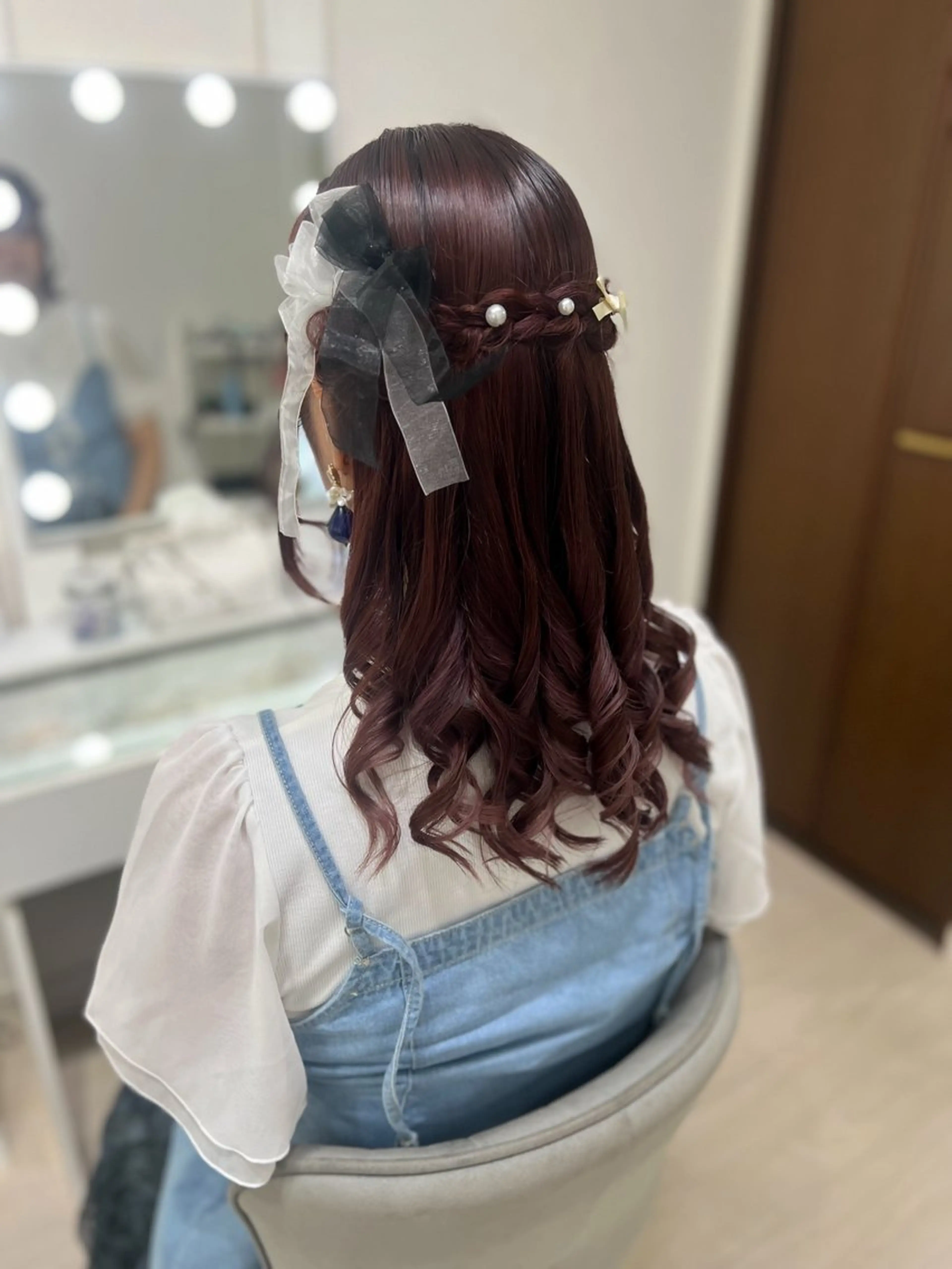 ロング ヘアセット ヘアメイク🎀 佐野 妃都美のヘアスタイル