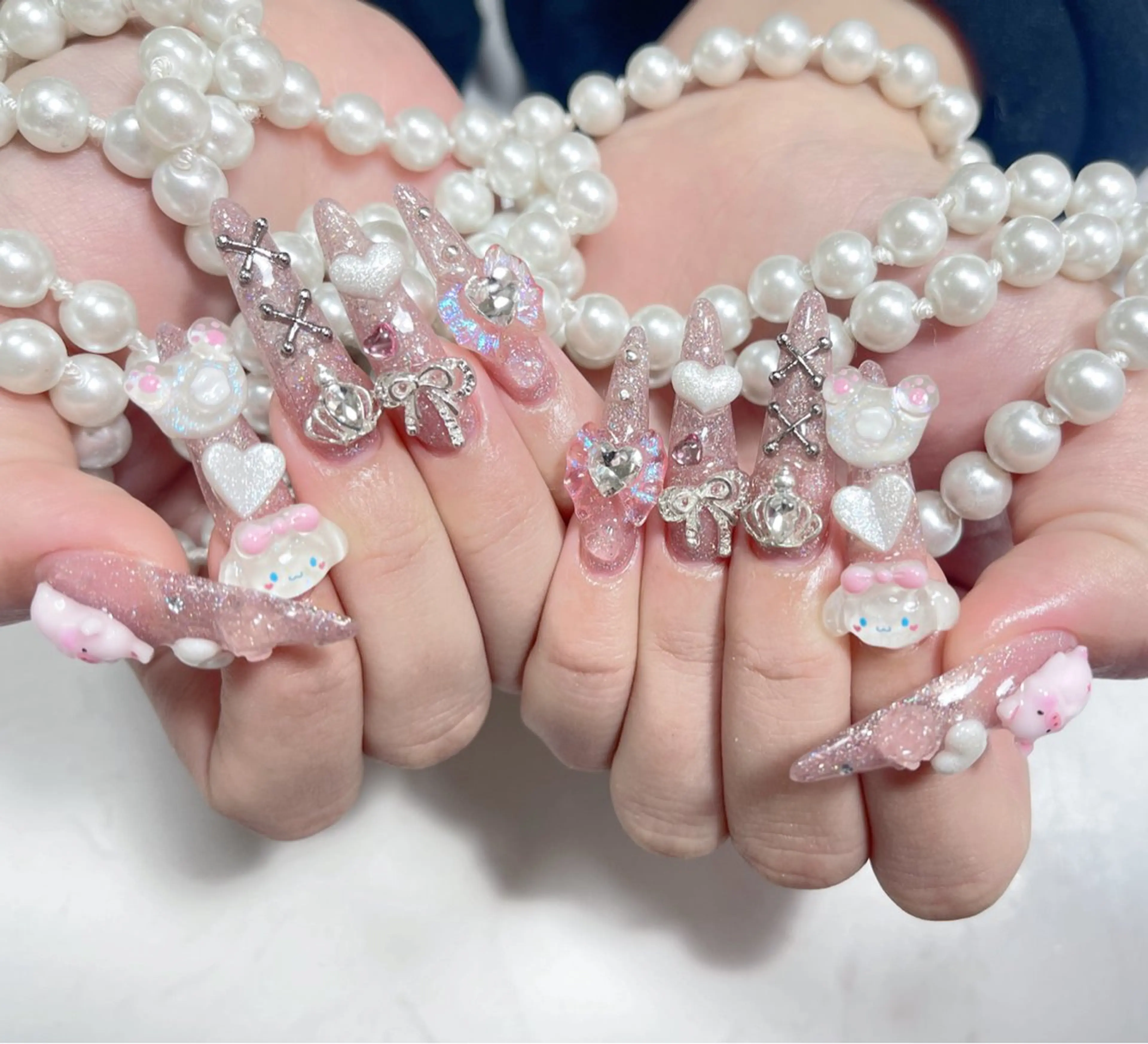 ネイル ハンドネイル 🎀ネイルサロン エクラYUI🎀のネイルデザイン
