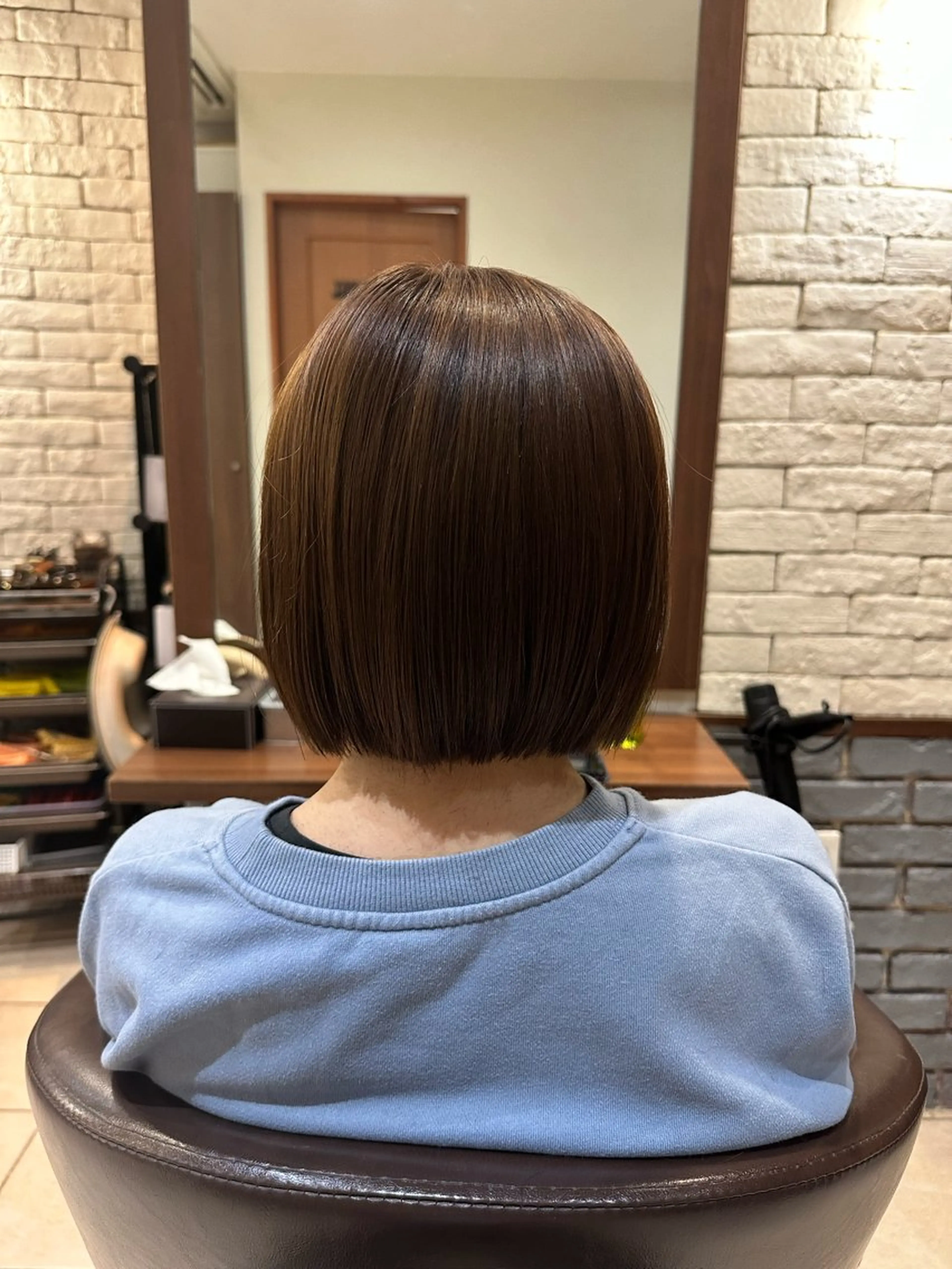ショート ボブ カット ヘアカラー ルシクラージュ武蔵小杉店所属・✨美髪縮毛矯正✨ 丸山智久のヘアスタイル