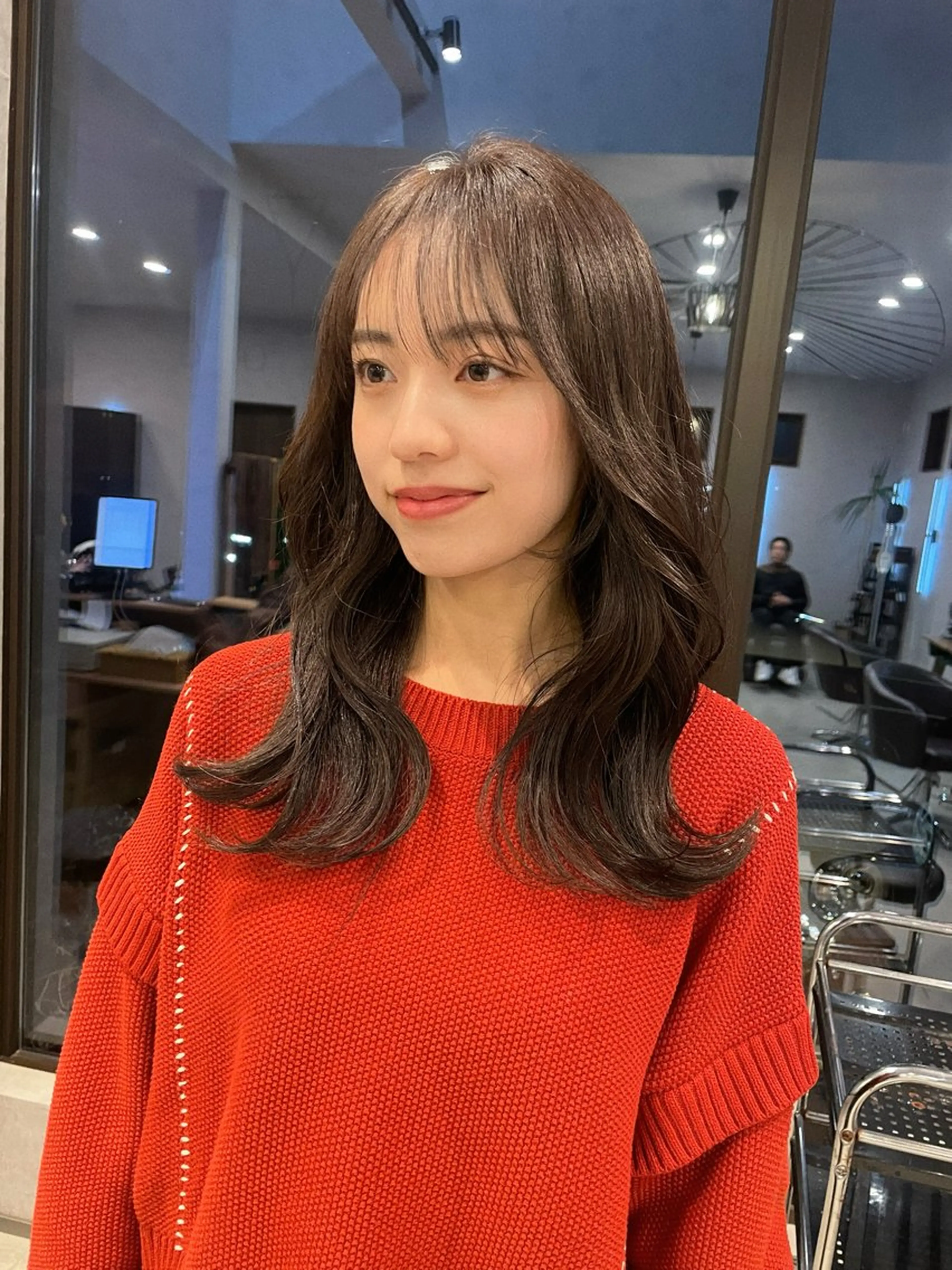 セミロング カラー ヘアカラー 透明感カラー/ボブ misaki °＊のヘアスタイル