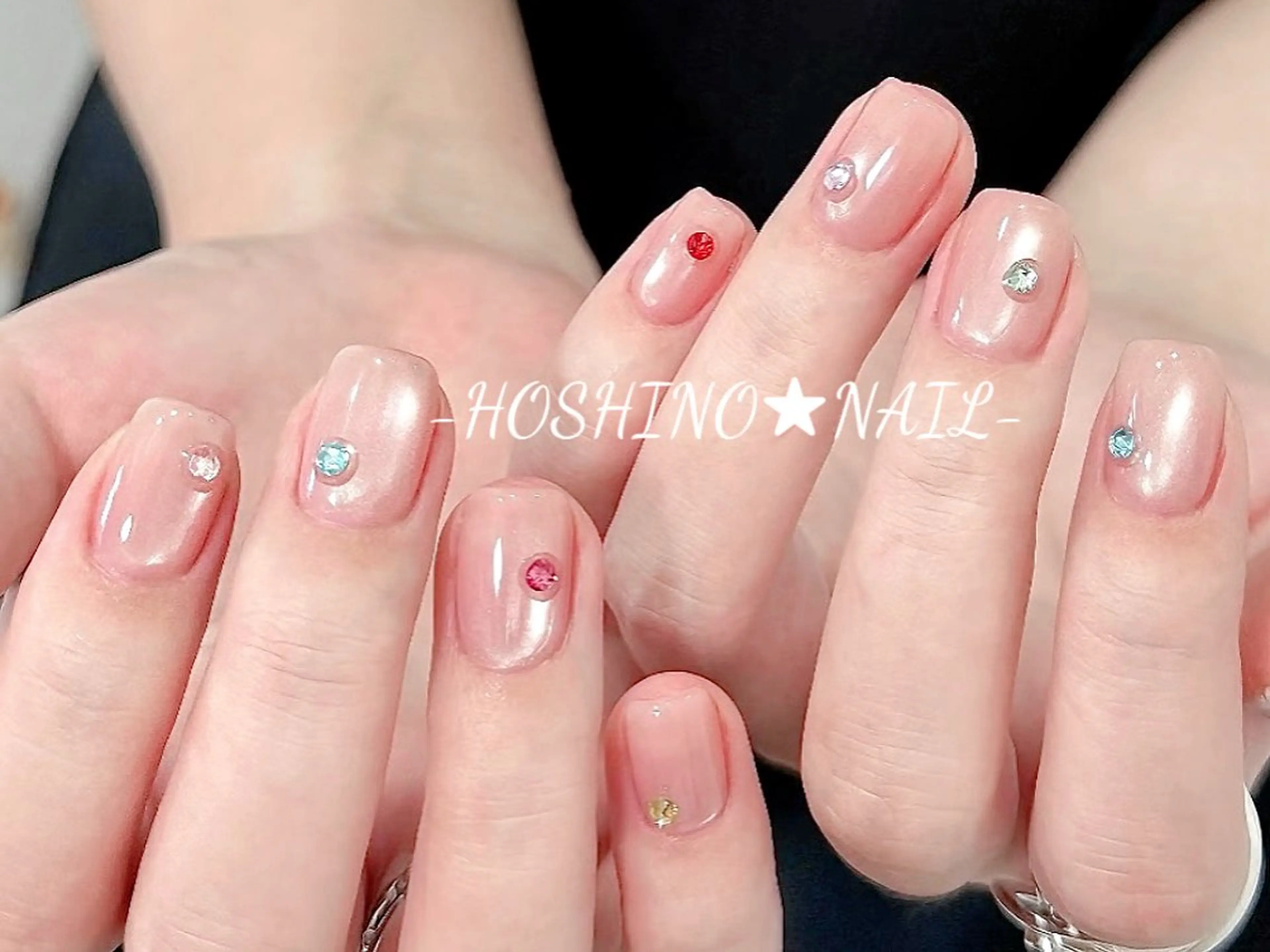 ネイル オーロラネイル チークネイル ドット フットネイル フレンチネイル ハンドネイル ★HOSHINO NAIL★新宿店のネイルデザイン