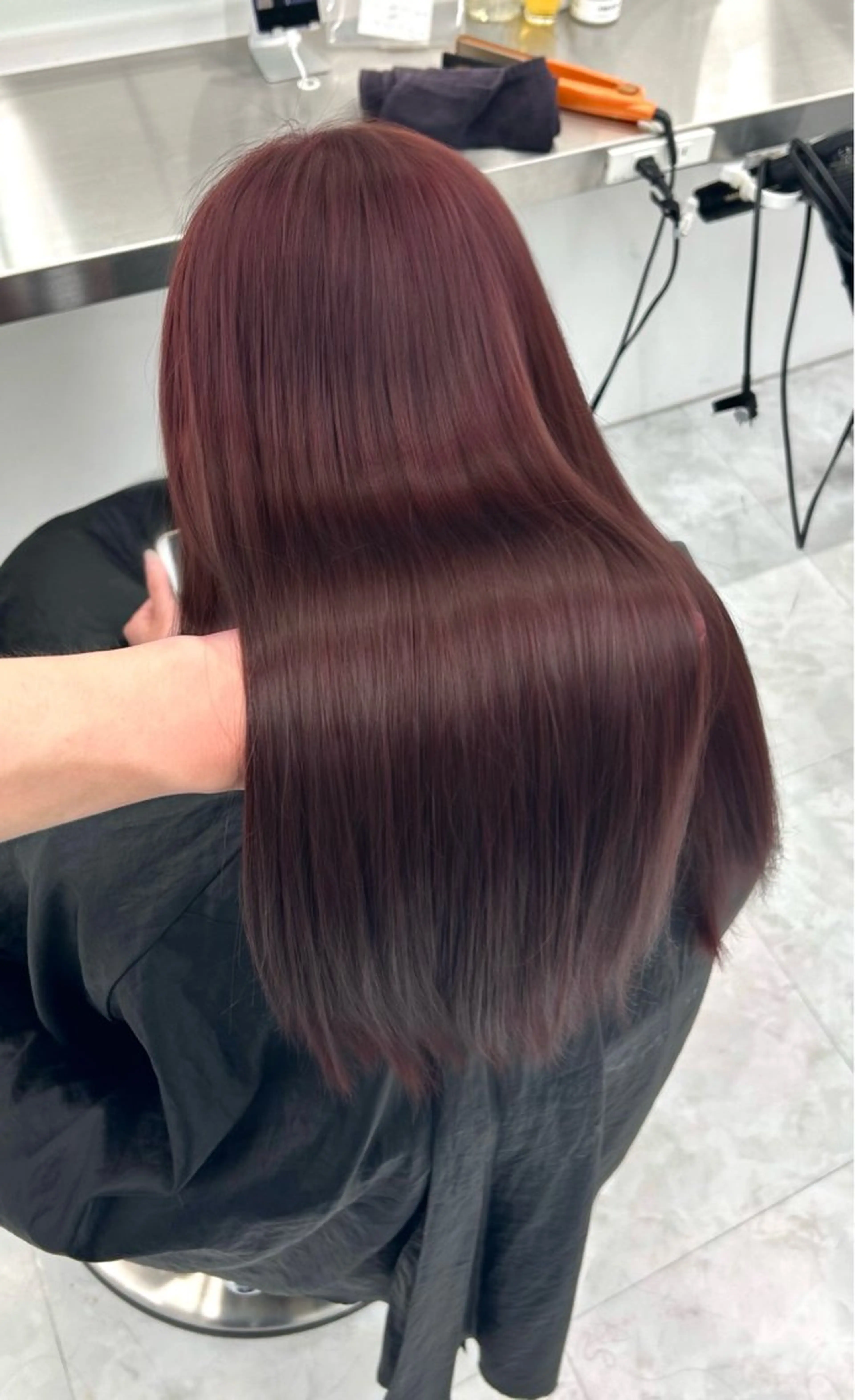ロング カラー 盛れる暖色カラー sayaka🎀のヘアスタイル