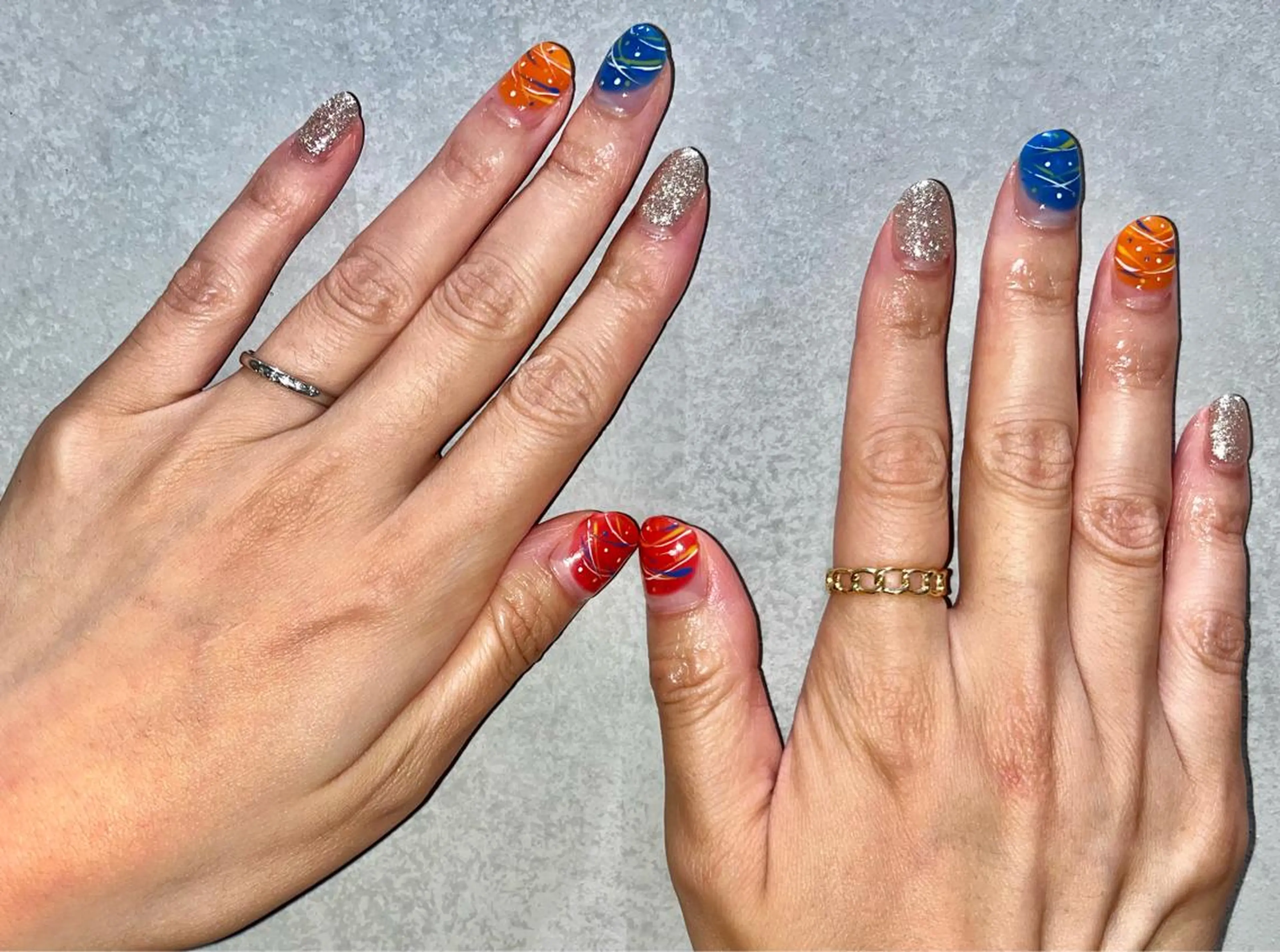 ネイル フラッシュネイル フットネイル ラメ(グリッター) ラメグラデーション ワンカラーネイル beautysalonLino所属・ネイルサロン ⭐︎Linoのその他イメージ
