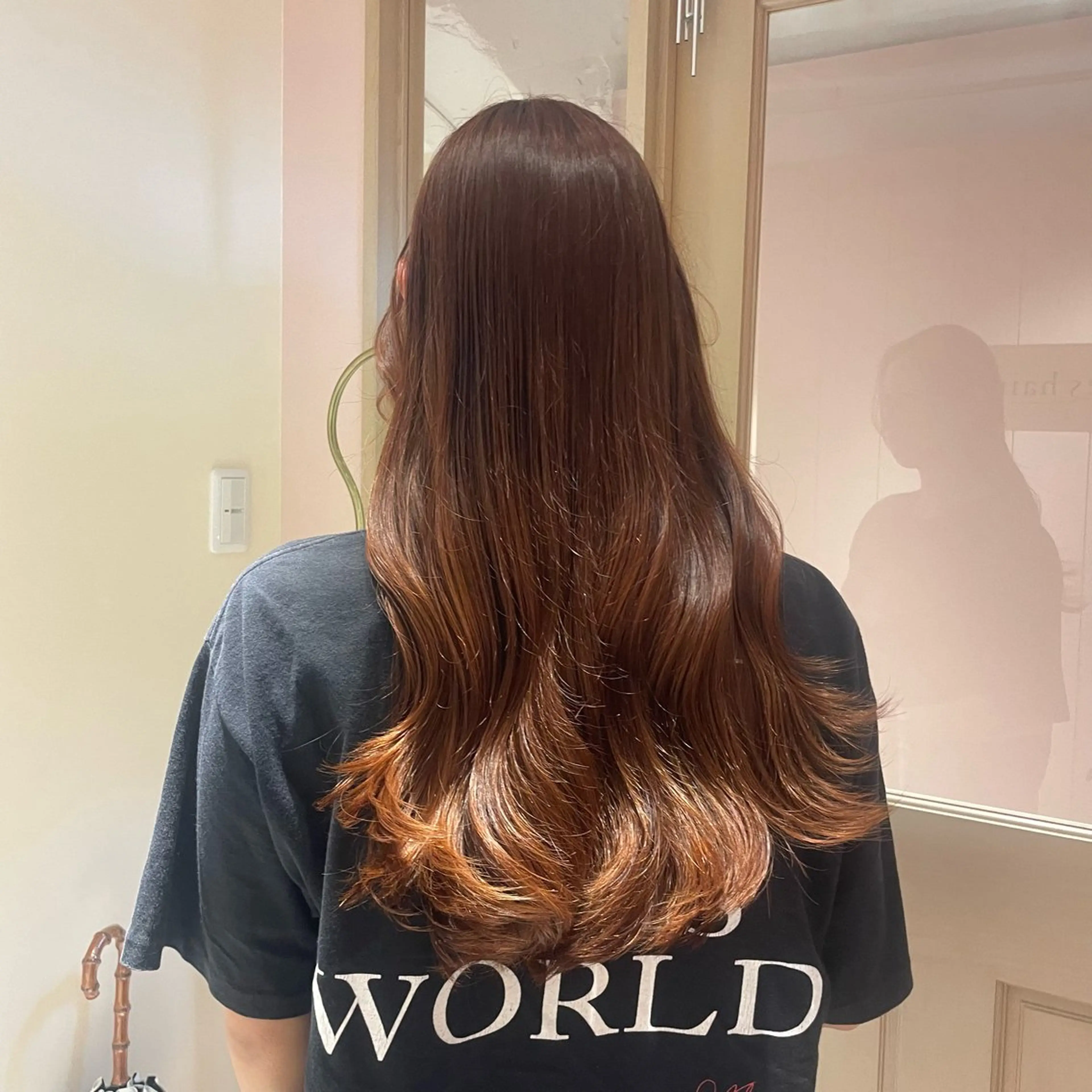 ロング ヘアカラー トリートメント ヘッドスパ マホ/日吉/髪質改善 /レイヤー/ガーリーのヘアスタイル