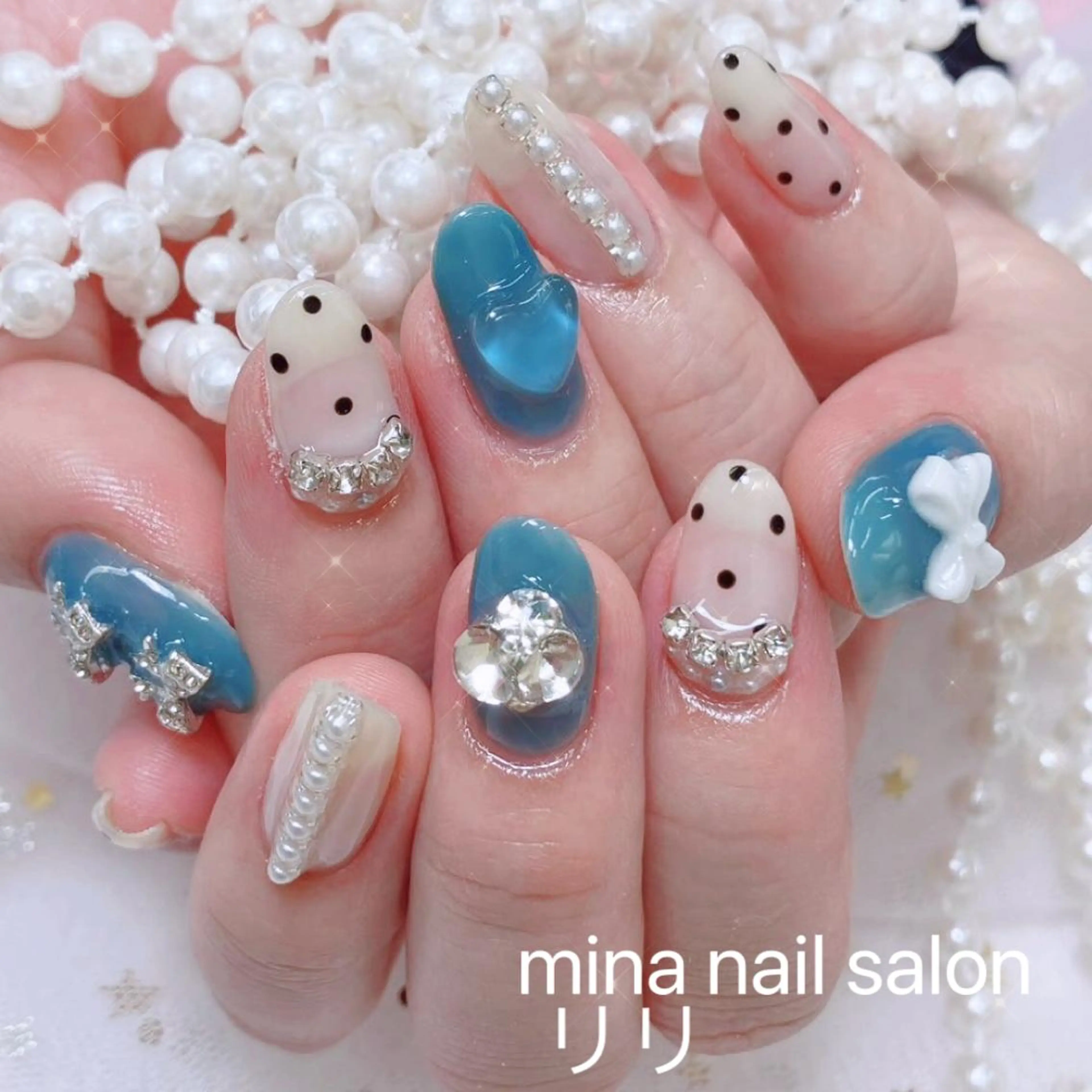 ネイル Mina🧸 韓国風ネイル🎀のネイルデザイン
