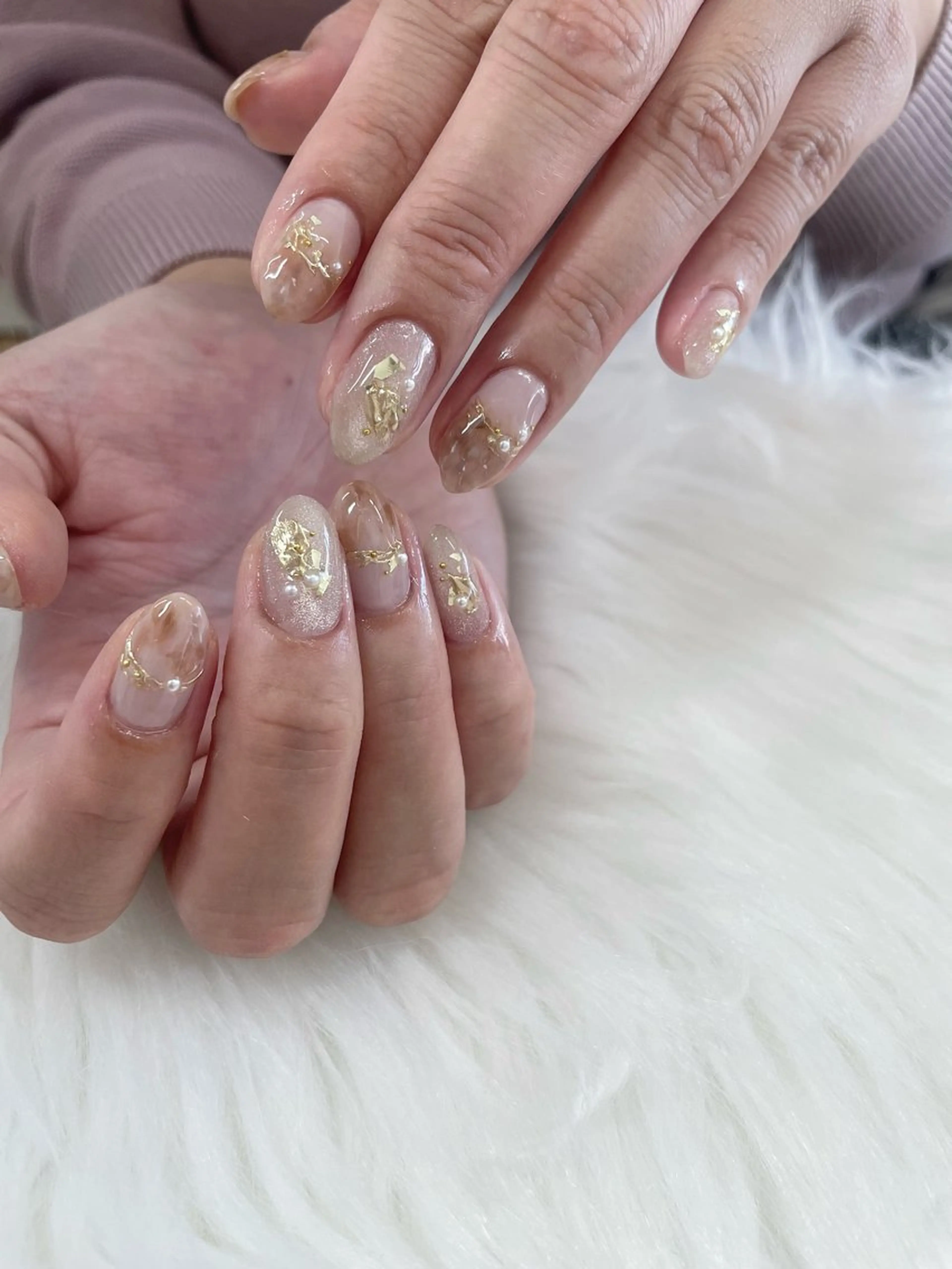 ネイル ジェルネイル マグネットネイル ニュアンスネイル ブライダルネイル ハンドネイル JFYnail所属・昭和町ネイル 𝘯𝘢𝘮𝘪のネイルデザイン