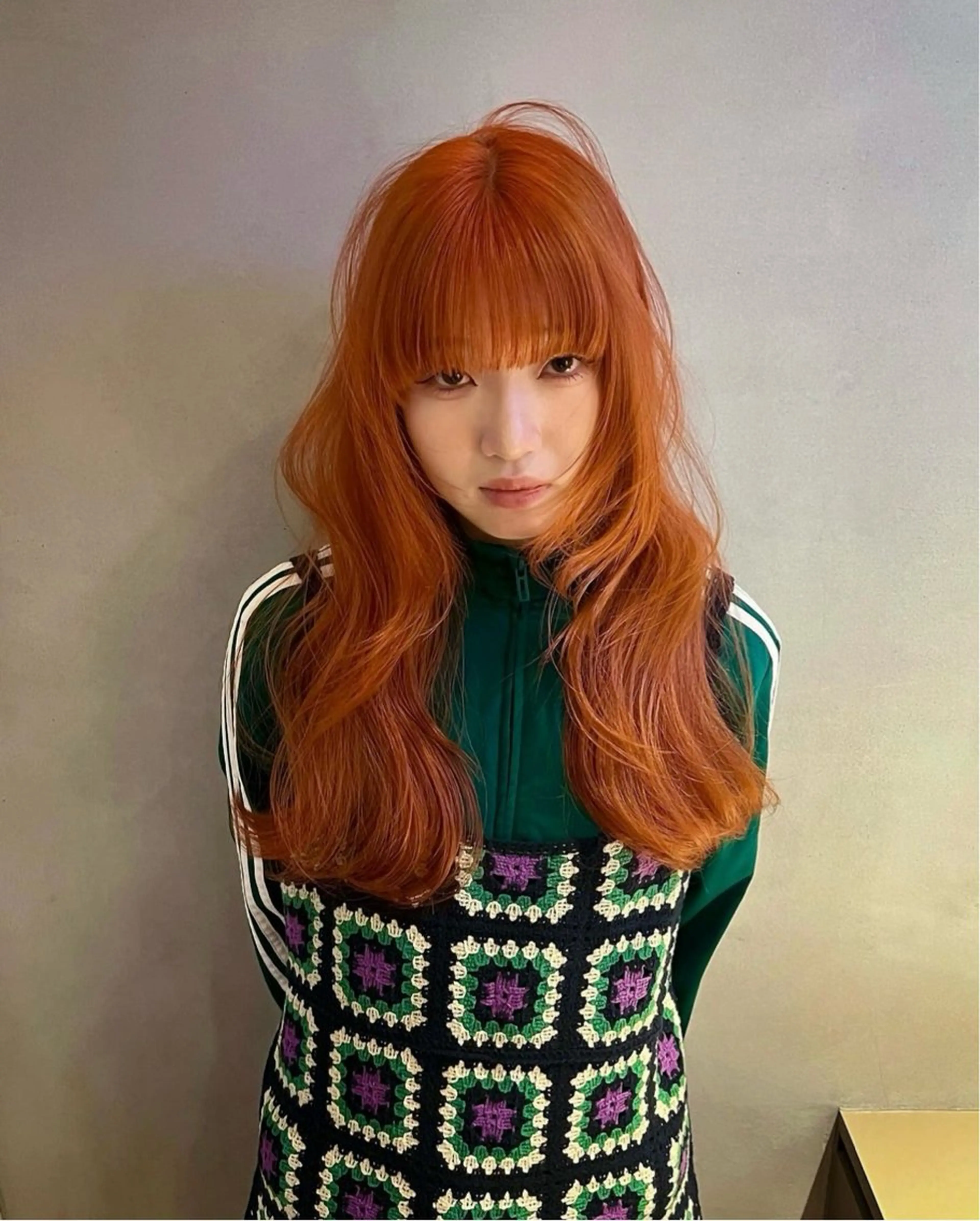 ロング カラー ヘアアレンジ ハイトーン mamiのヘアスタイル