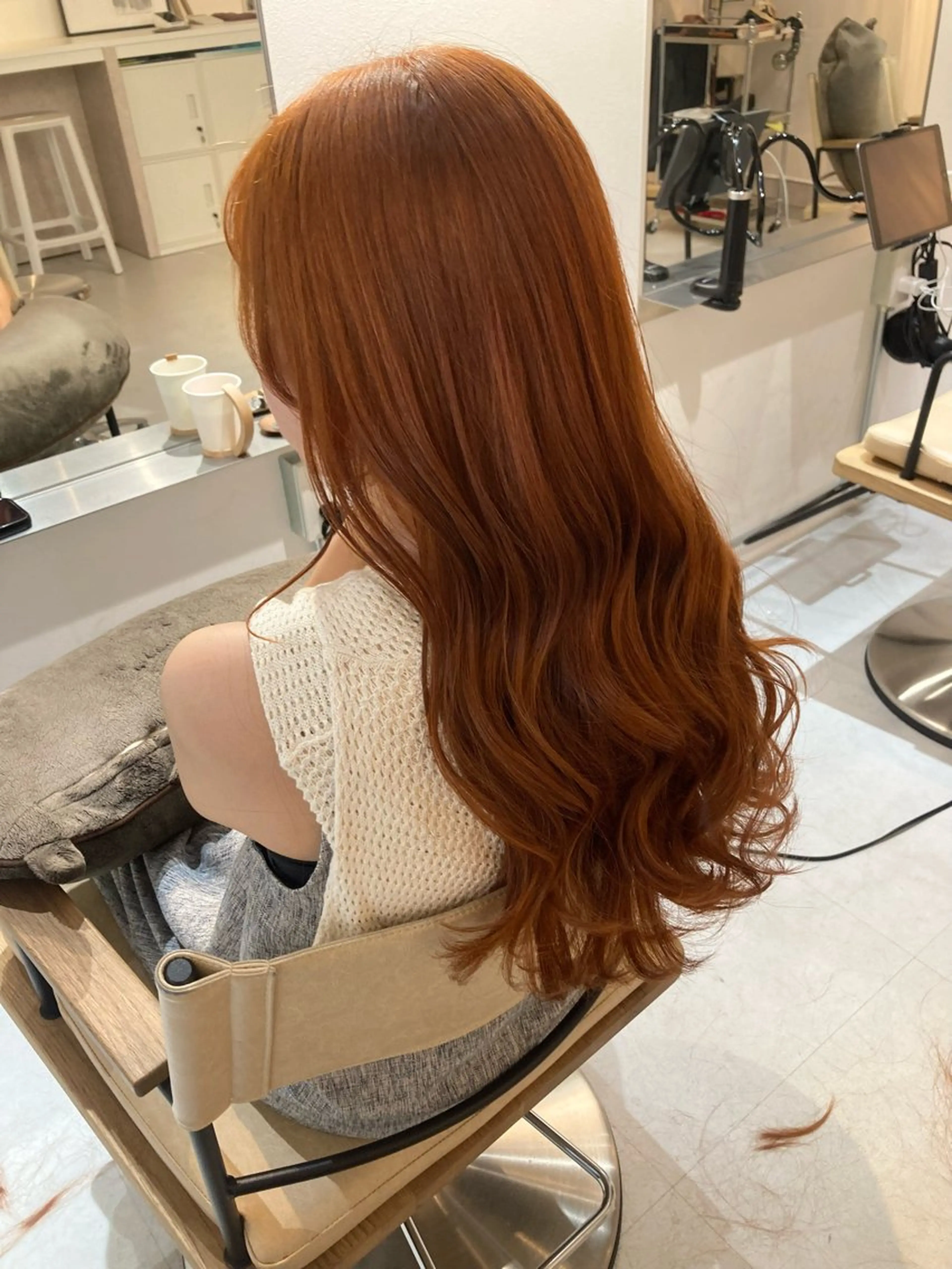 ロング カット ヘアカラー トリートメント ✨色持ちの良い艶 カラー✨蟹江真世のヘアスタイル