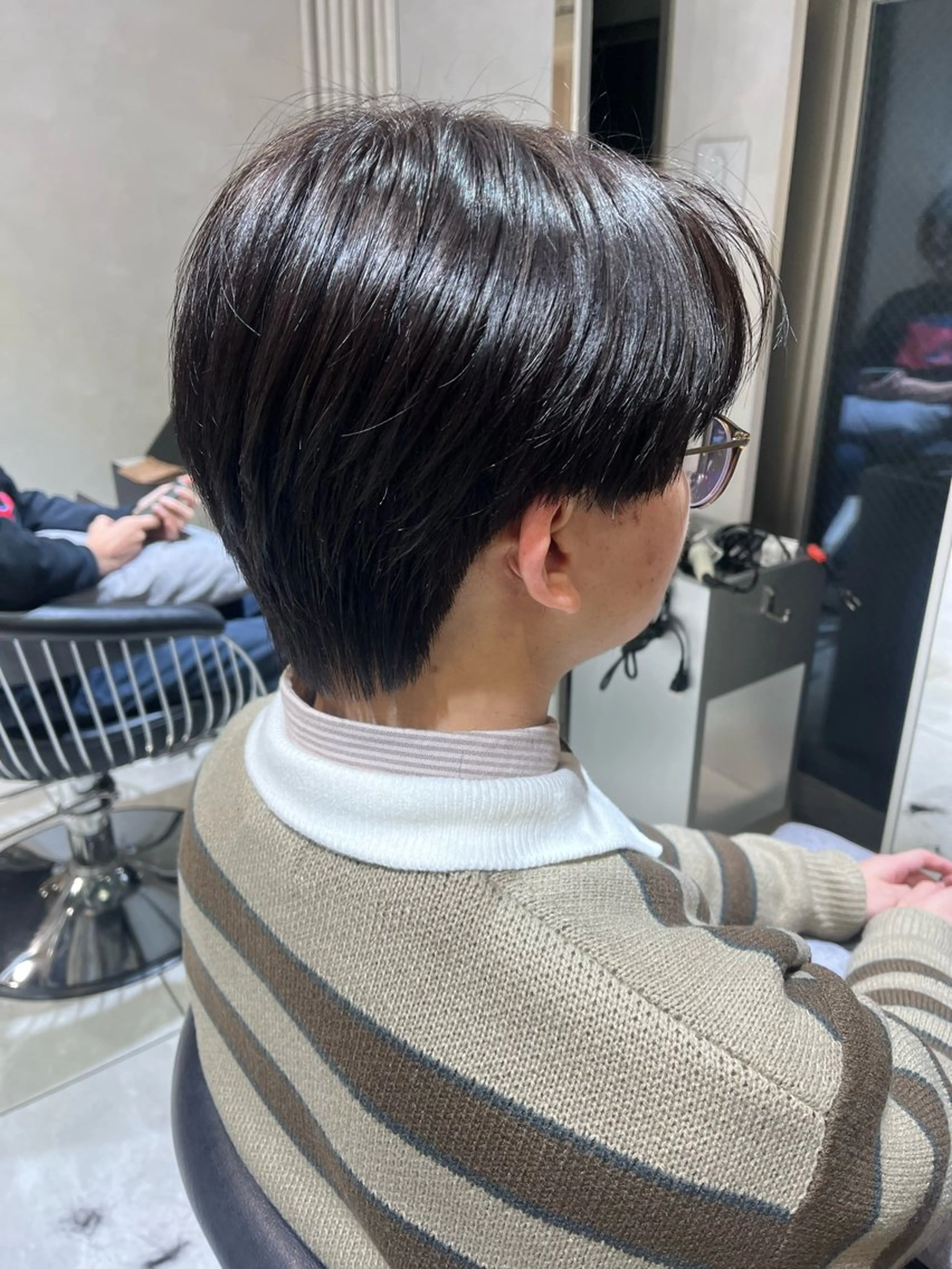 カラー メンズ カット ヘアカラー メンズセンターパート 🇰🇷wakanaのヘアスタイル