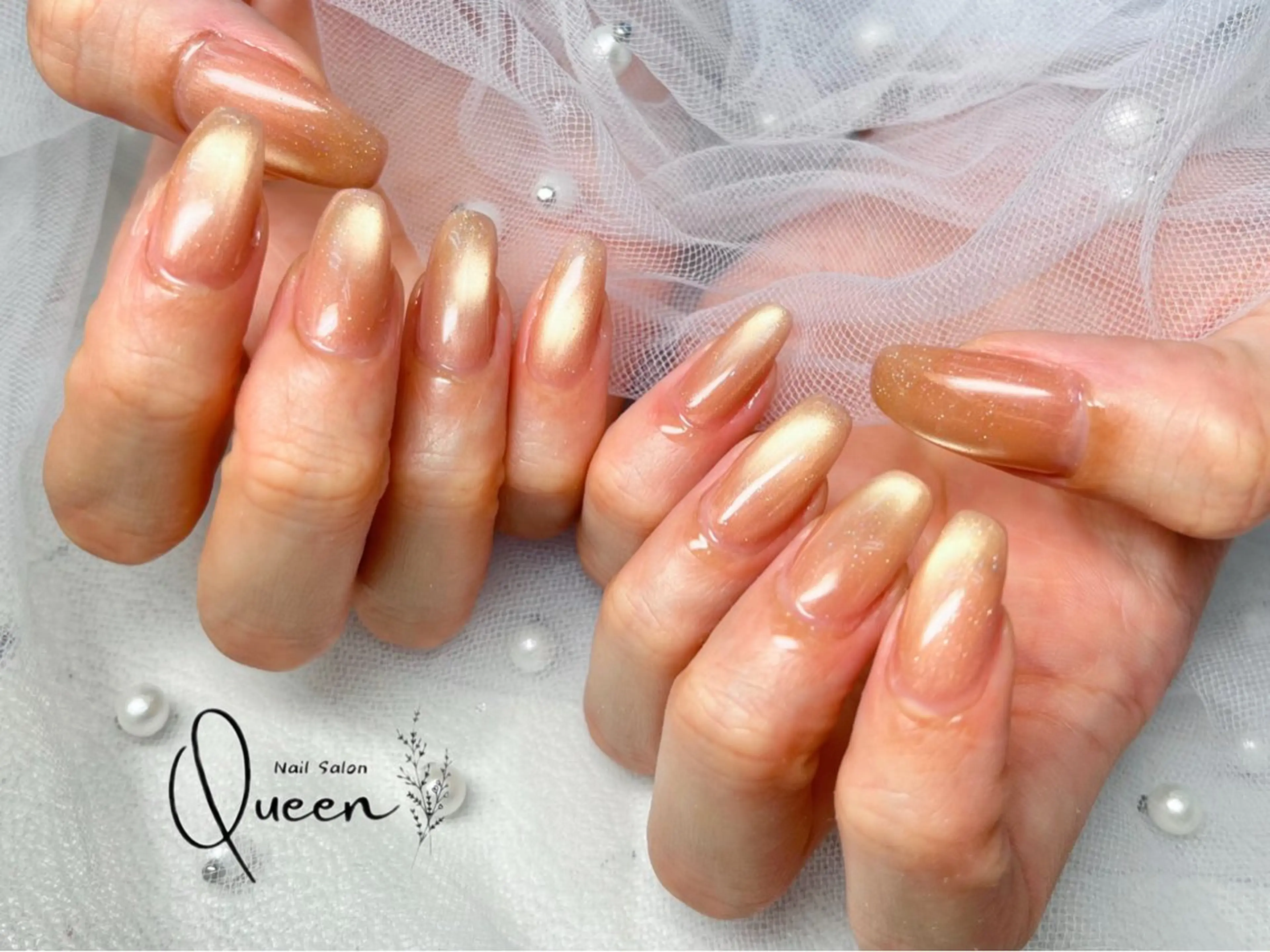 ネイル ハンドネイル Queen nail 北堀江 ASUKAのネイルデザイン