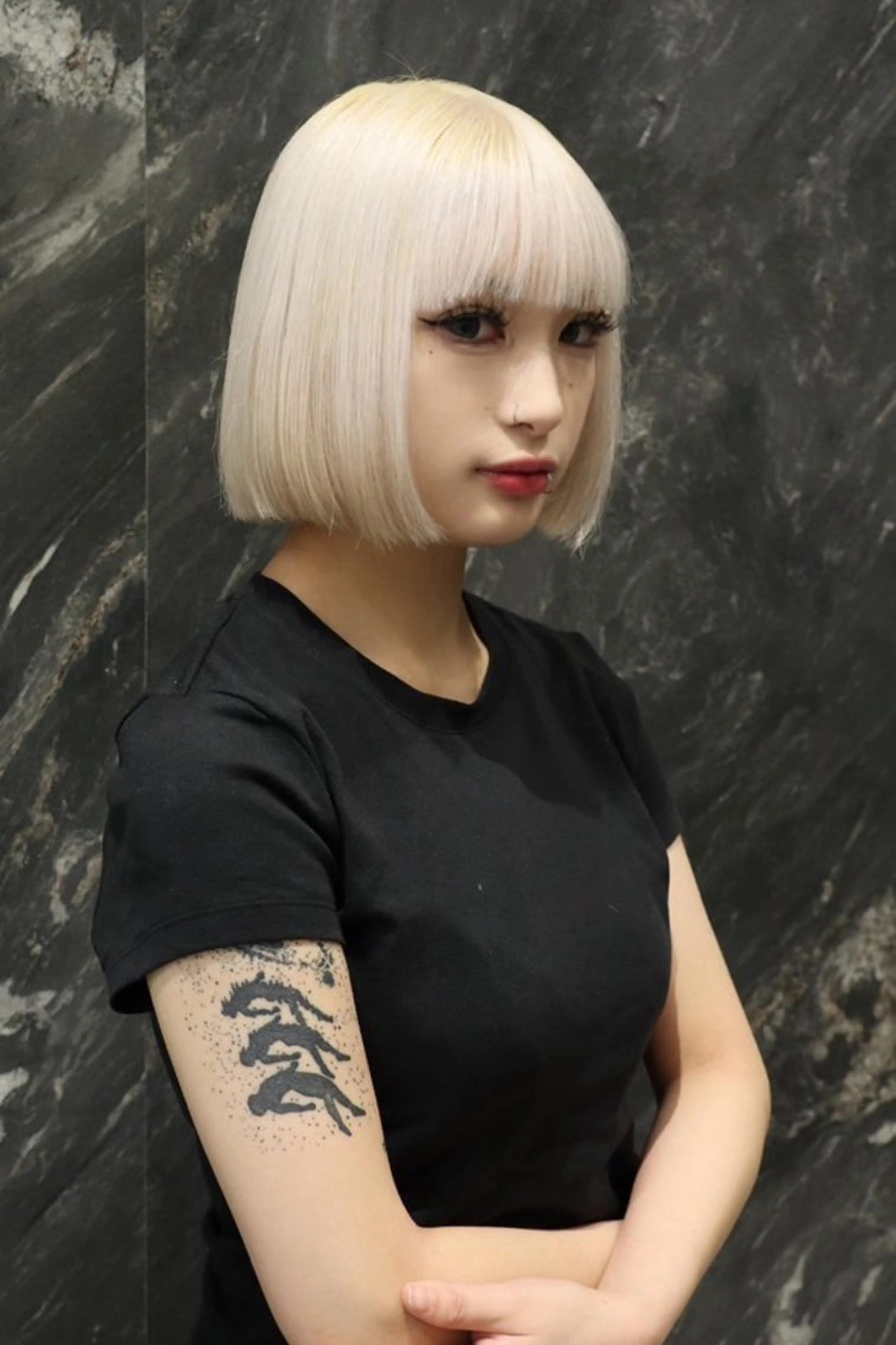 ミディアム カラー レイヤーカット /ハイトーンchaoのヘアスタイル