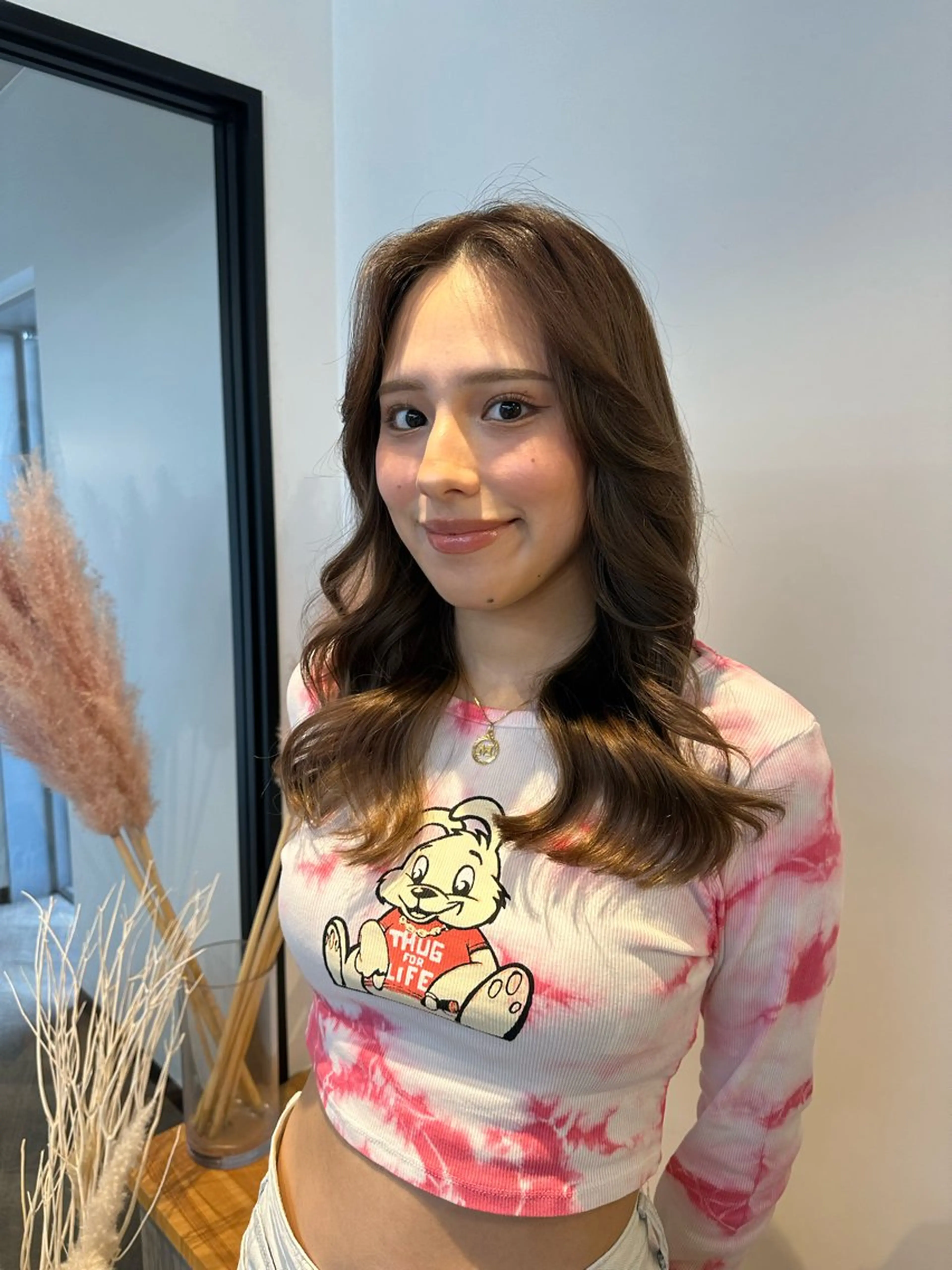 セミロング カット ヘアカラー トリートメント yuika .のヘアスタイル