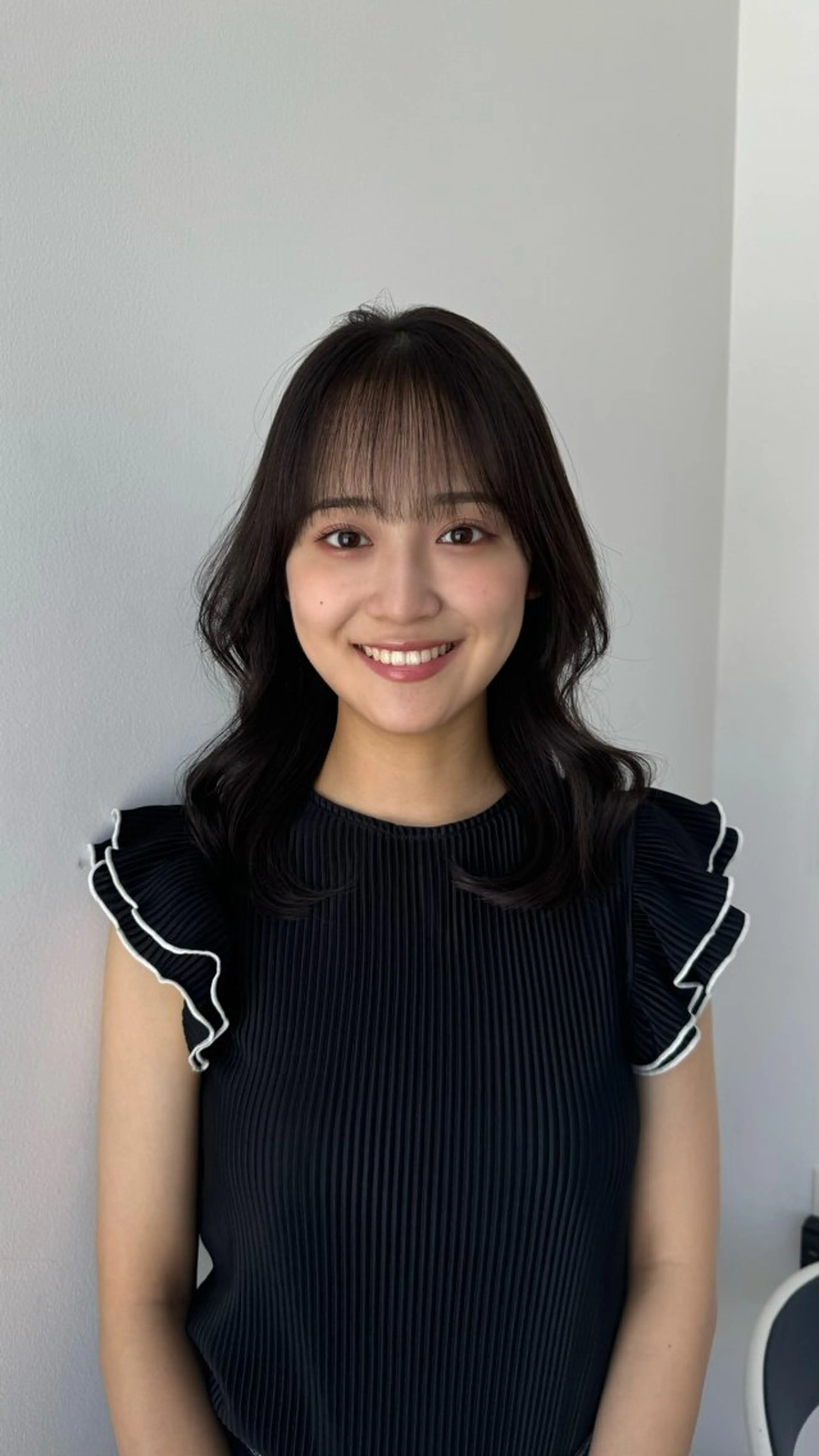 ミディアム カラー ヘアアレンジ カット ヘアカラー トリートメント 最小顔周りカット/ くびれヘア/窪田洸希のヘアスタイル