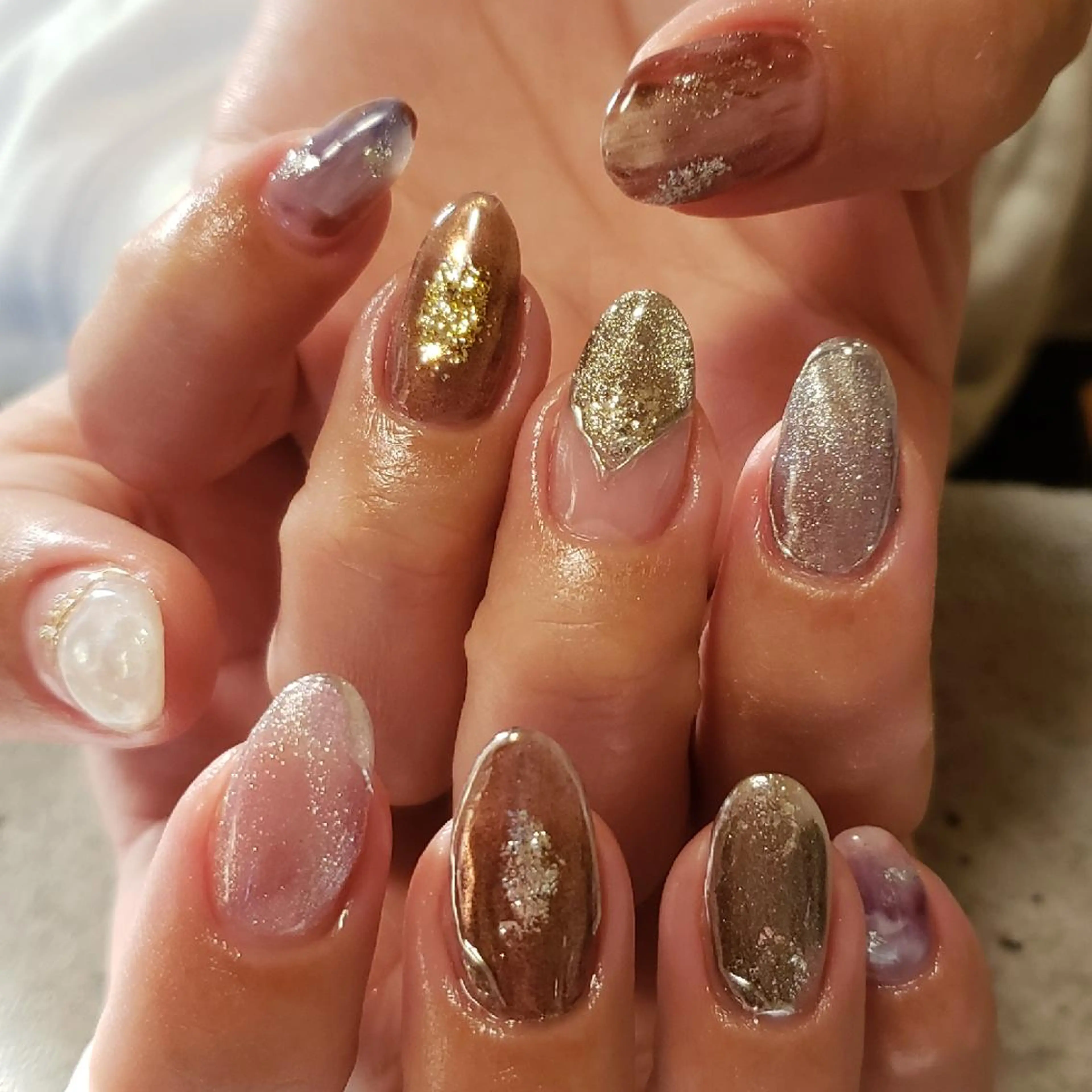 ネイル ニュアンスネイル MU5-nail 金山ネイルサロンのネイルデザイン