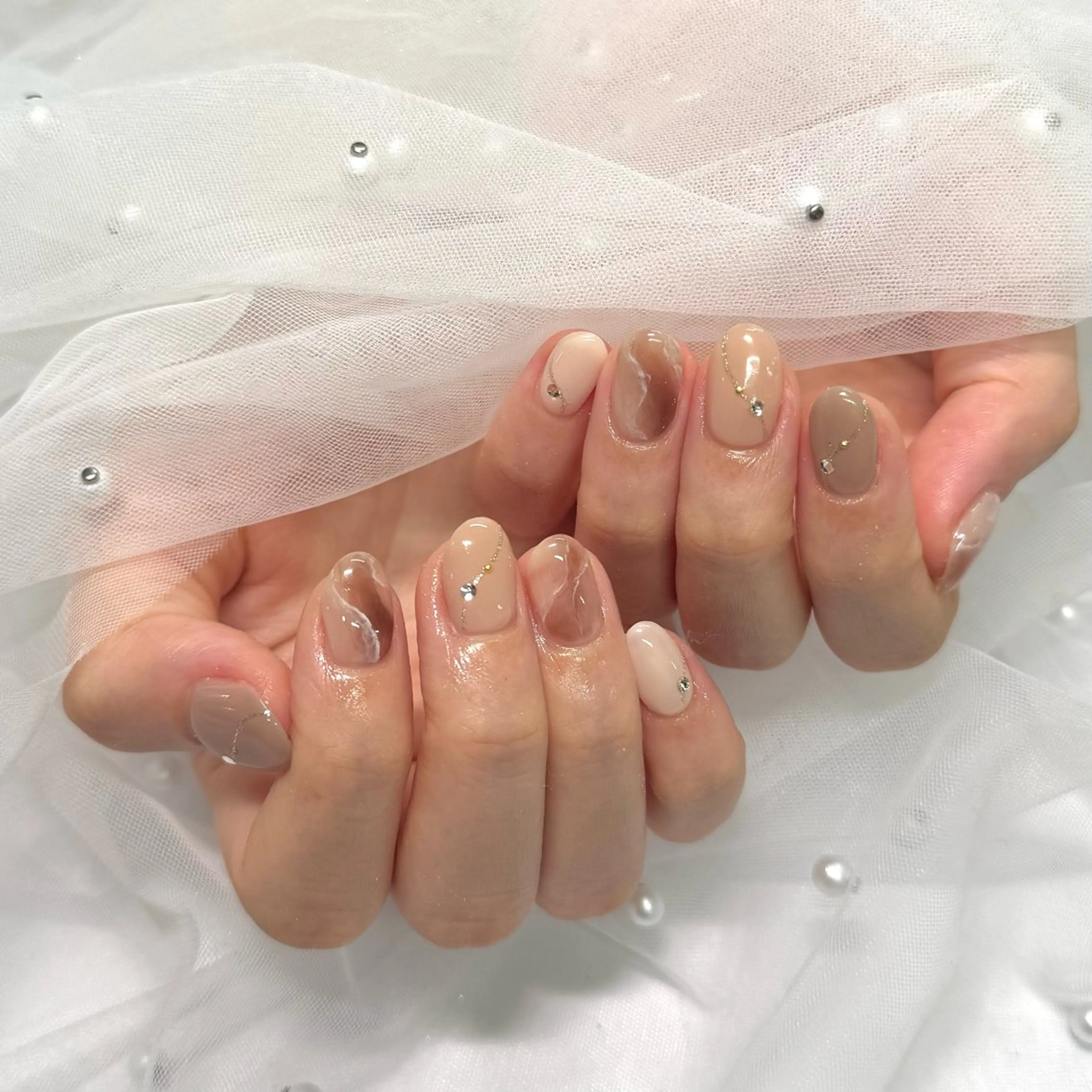 ネイル ハンドネイル 🫧Rio🫧ネイル /渋谷🫧ワンホンのネイルデザイン