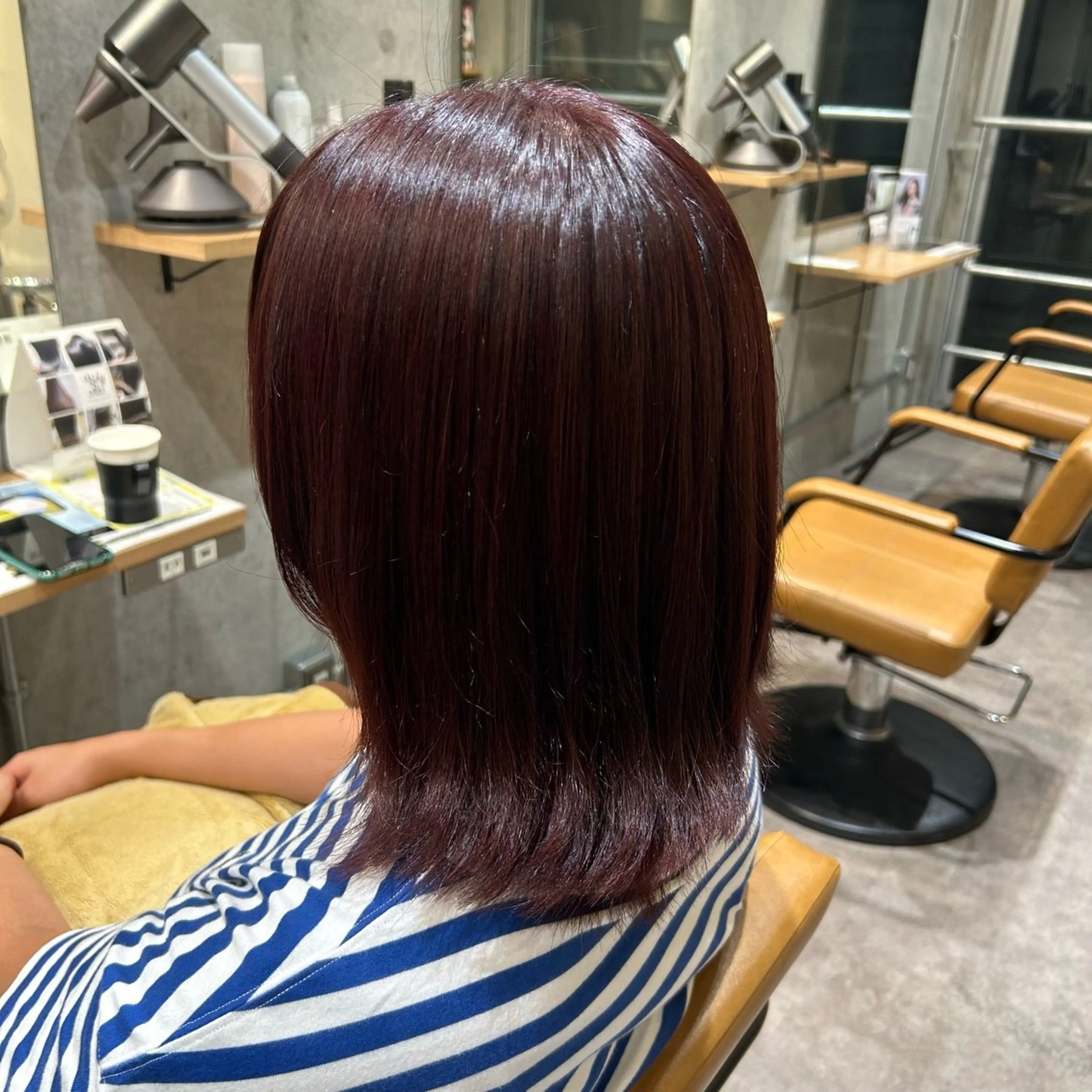 ミディアム カラー ブリーチ ブリーチなしカラー ヘアカラー 👒oikawa kaede🍃のヘアスタイル
