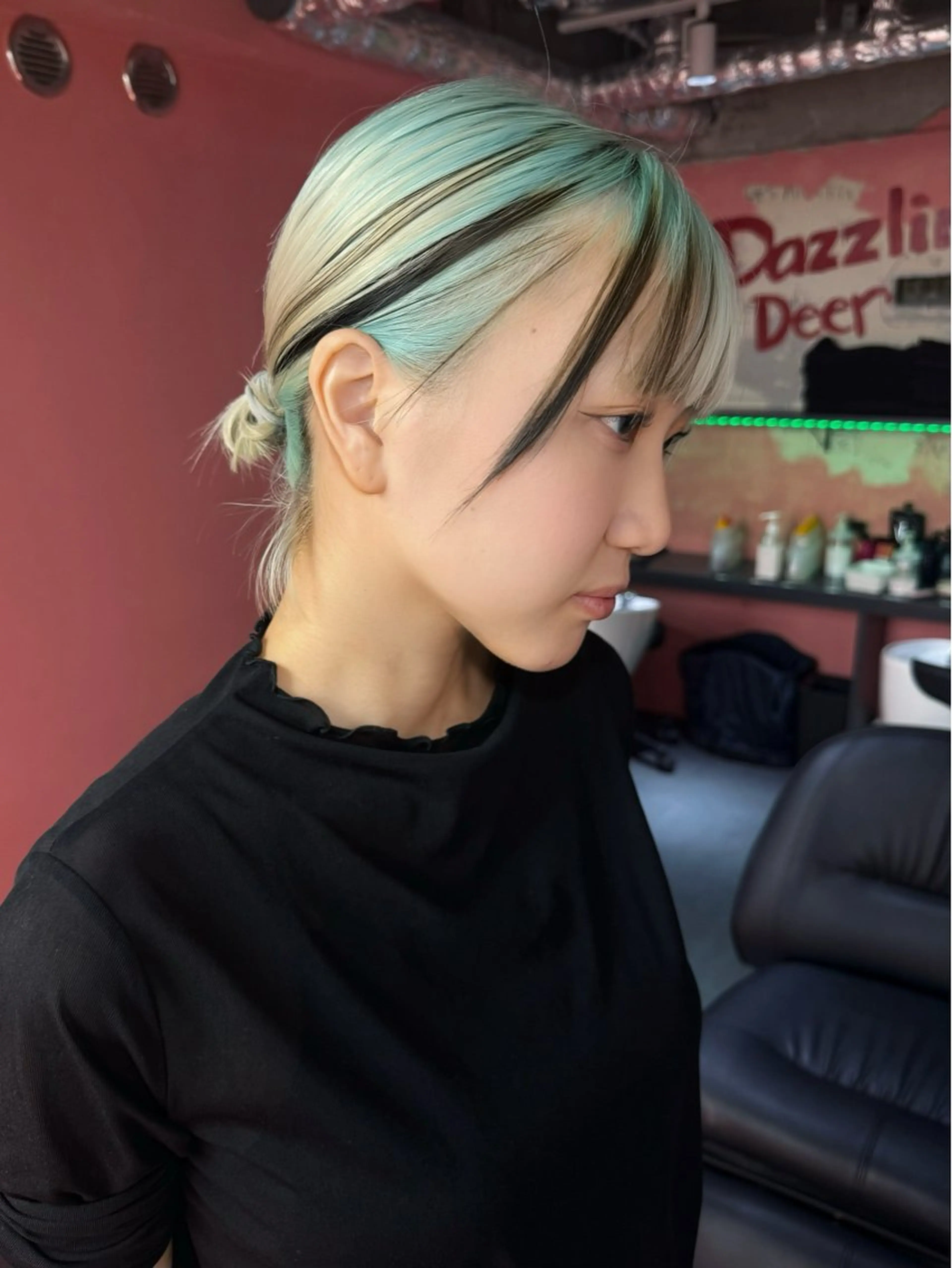 ショート カラー ブロンド デザインカラー ヘアカラー トリートメント ブリーチカラー 特化/MAHIROのヘアスタイル