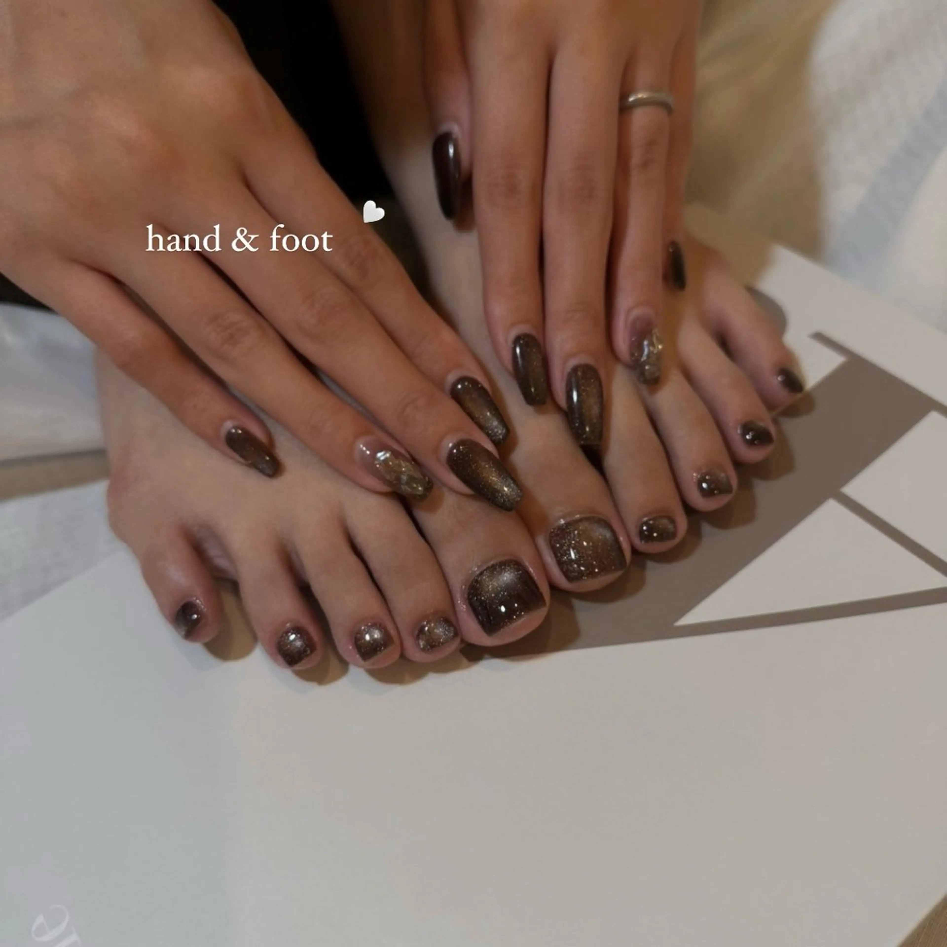 ネイル フットネイル おそろいネイル Rich+nail🫧仙台🫧所属・Rich+nail 🫧仙台🫧のネイルデザイン