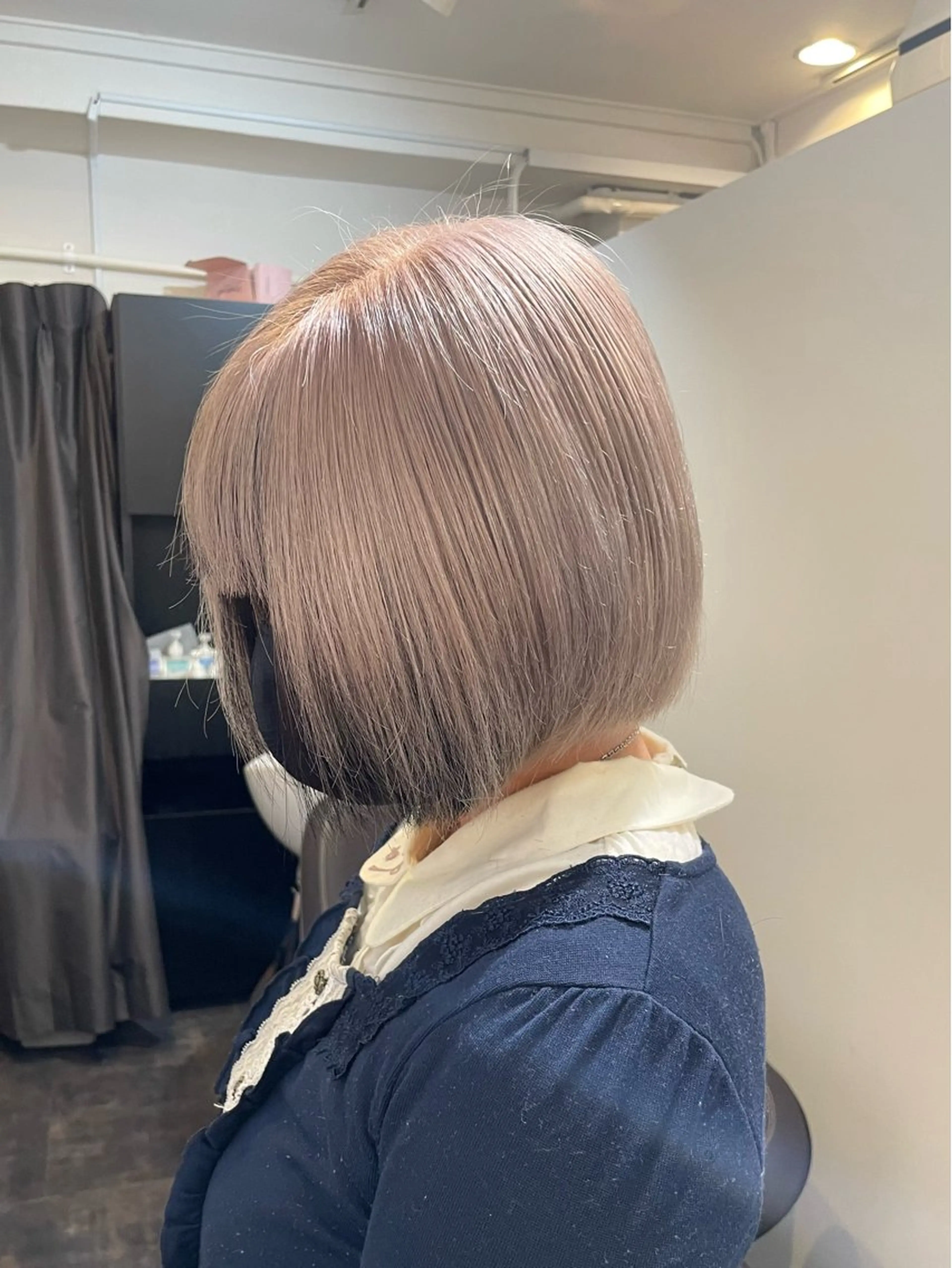 ショート カラー 💚色落ちまで可愛い 髪質改善カラーゆうまのヘアスタイル