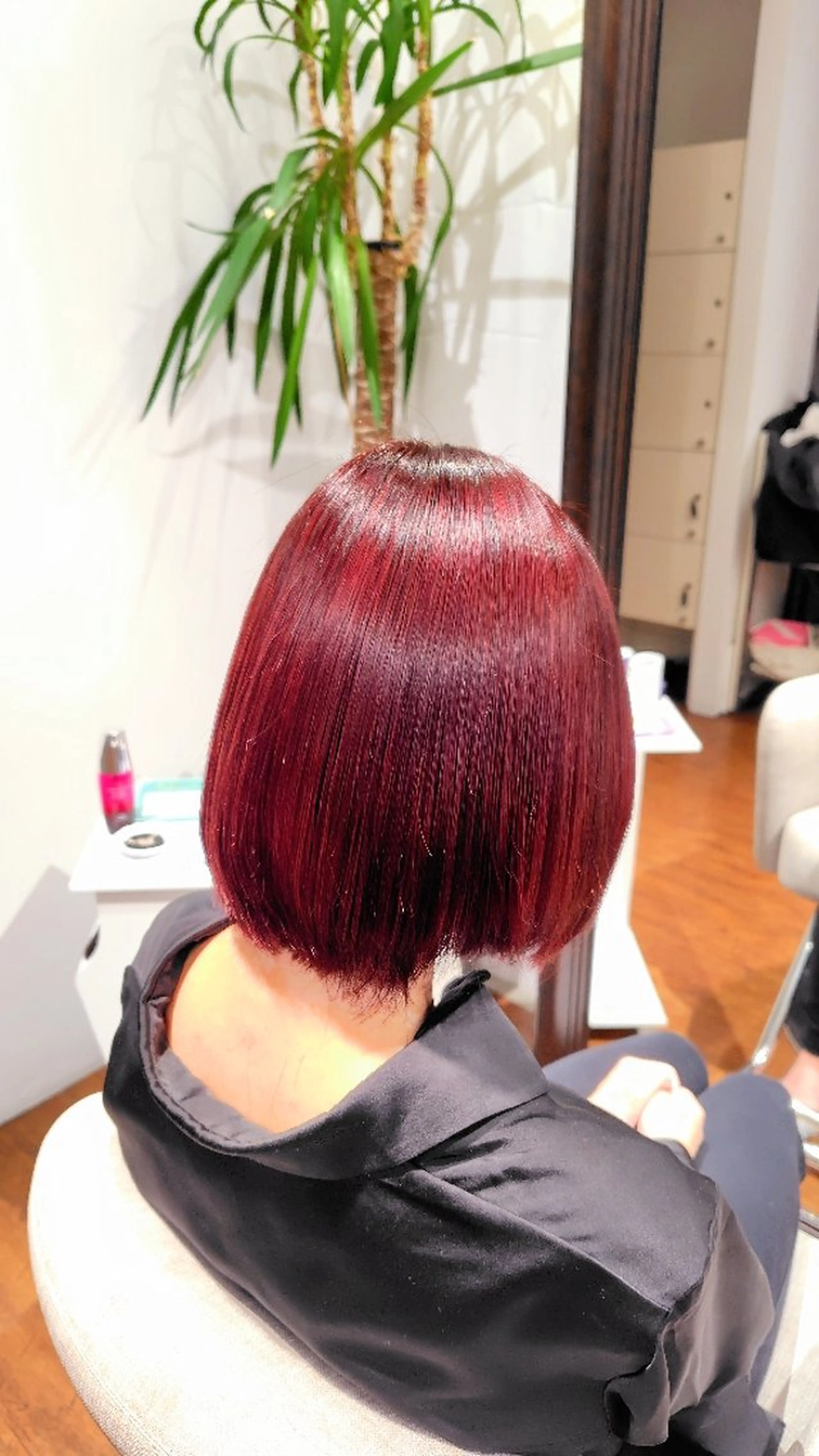 ミディアム ヘアカラー 小河 恵子のヘアスタイル