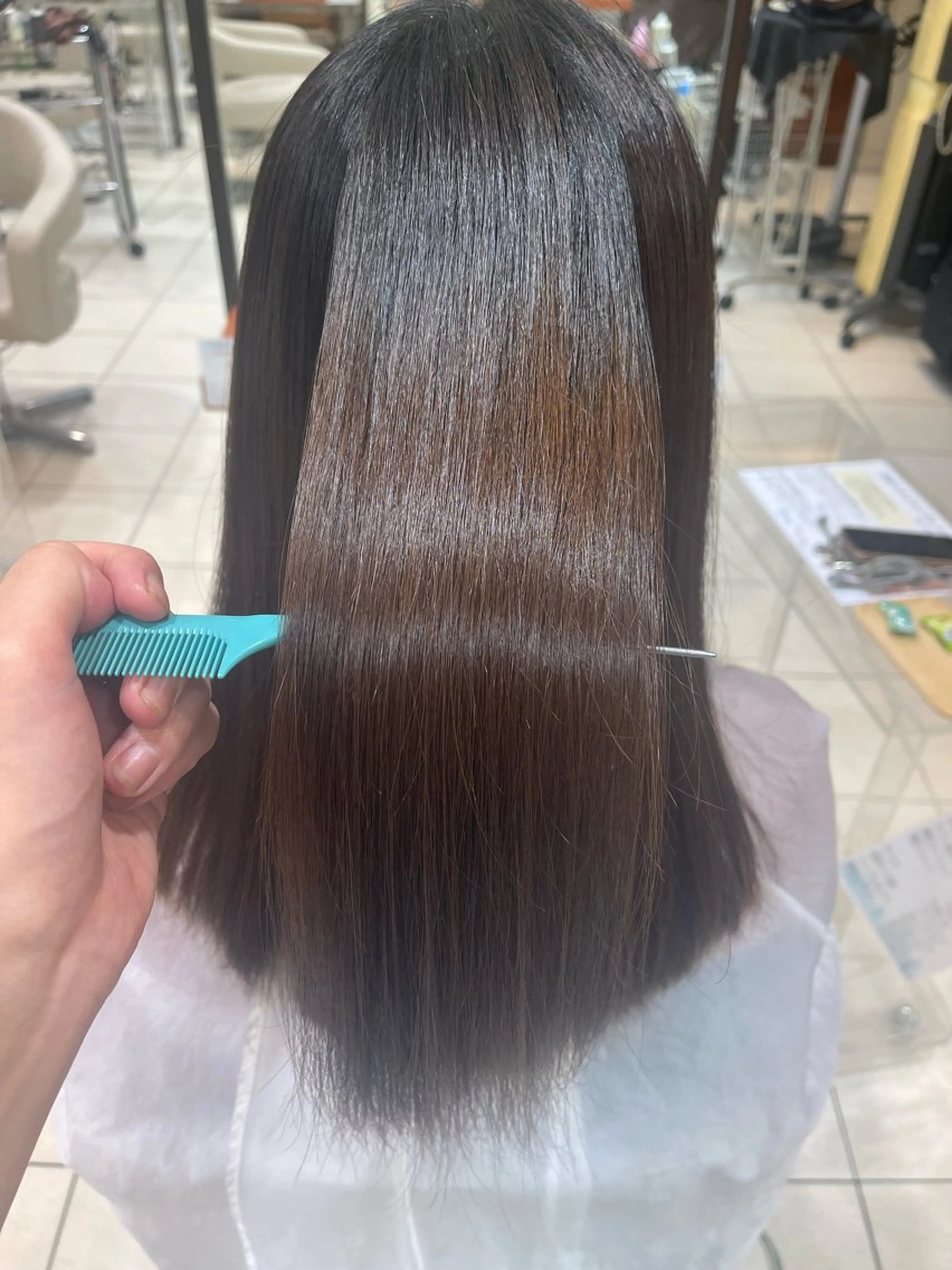 ロング 髪質改善 カネヒラ リョウスケのヘアスタイル