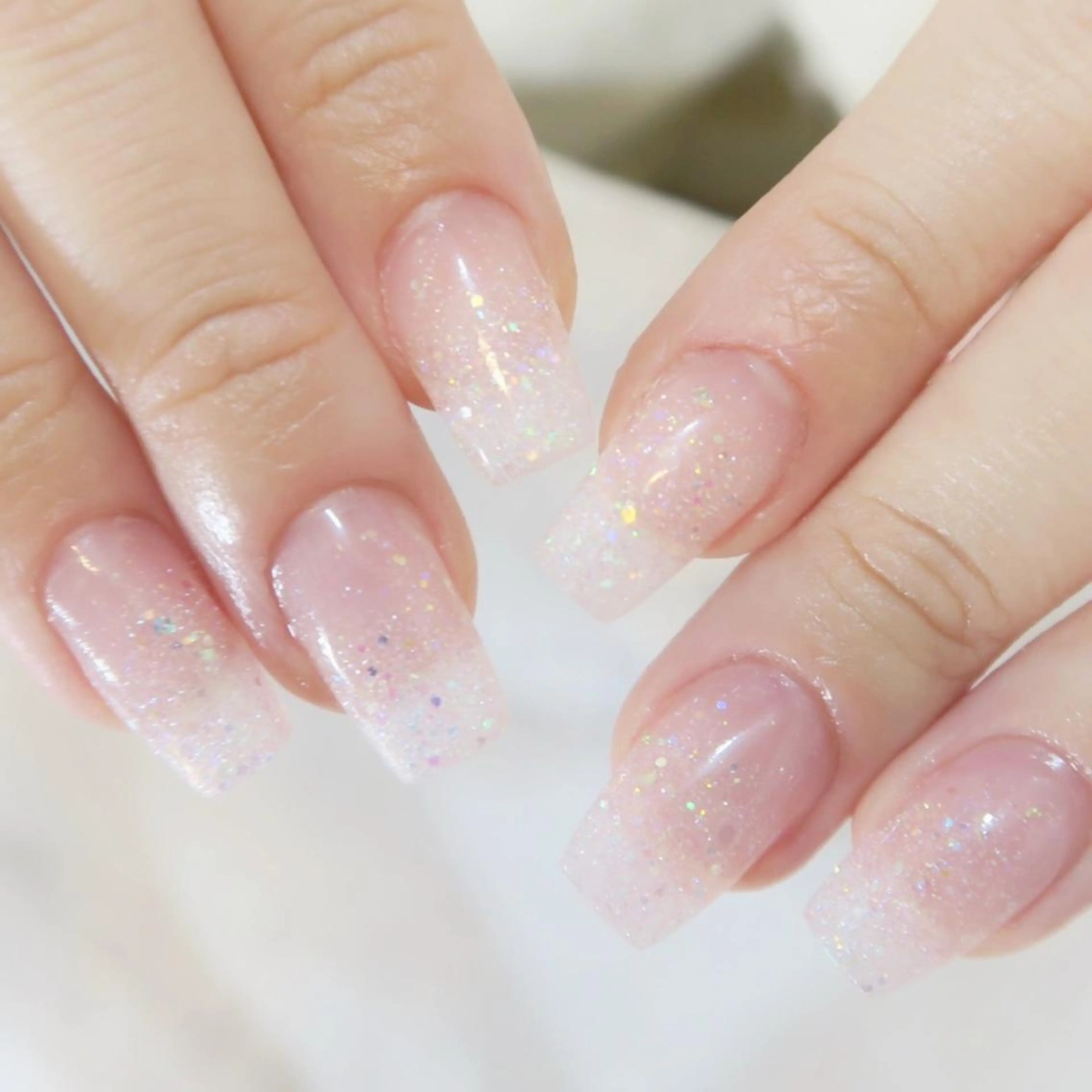 ネイル グラデーション ラメ(グリッター) ラメグラデーション スカルプネイル glossnail MIKIのネイルデザイン