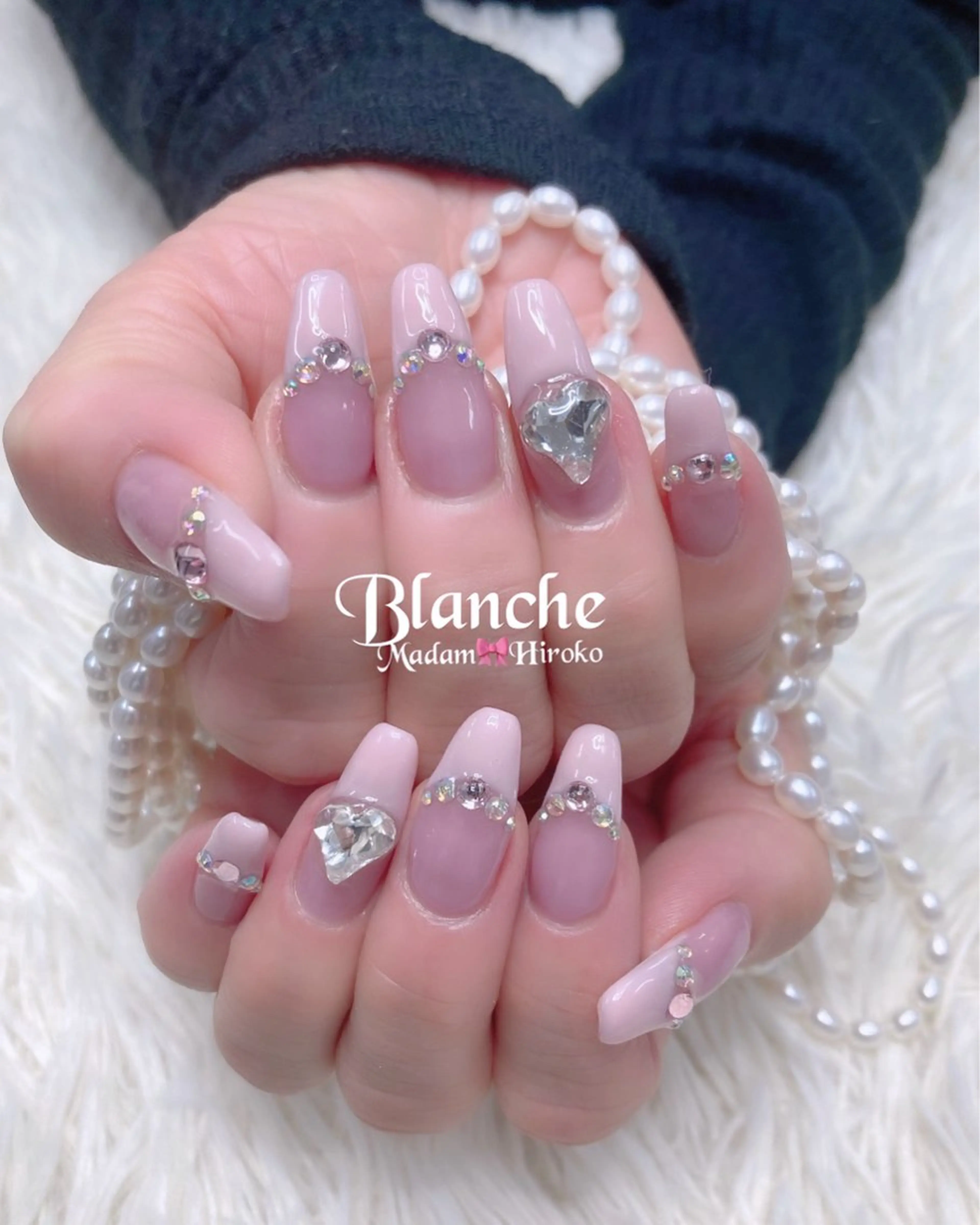 ネイル フレンチネイル 持ち込み ピンク Lianネイル 寛子Lianのネイルデザイン