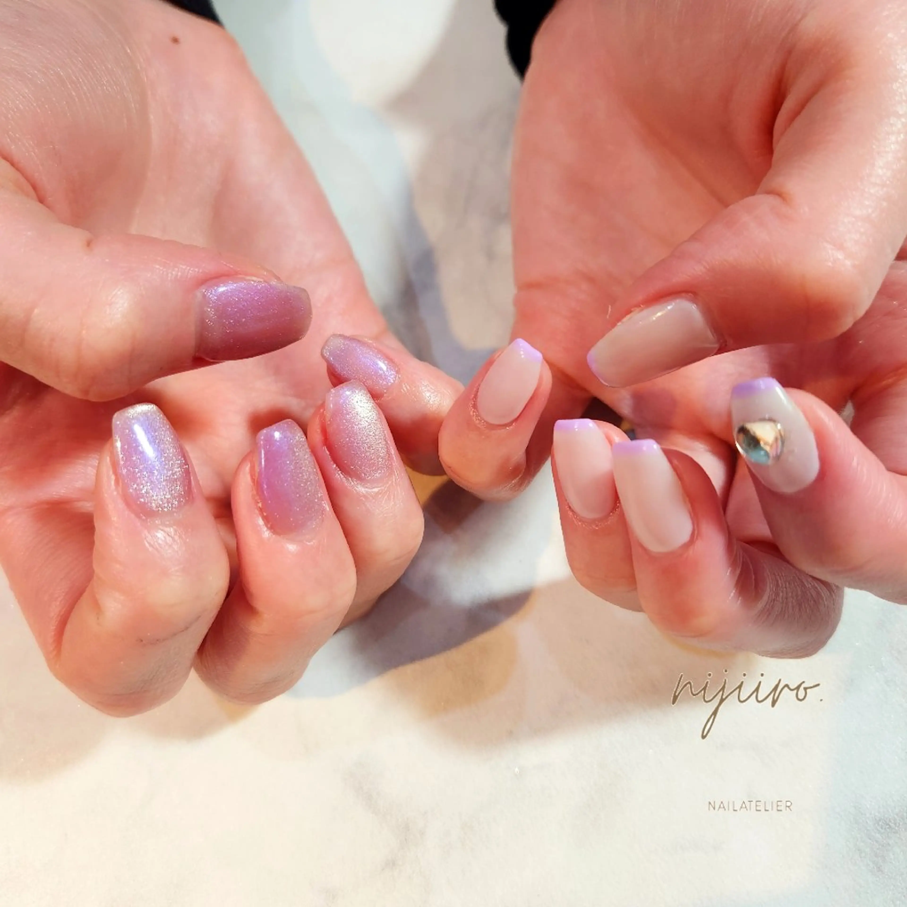 ネイル ハンドネイル nailatelier nijiiro.所属・nijiiro🌈 サトウのネイルデザイン