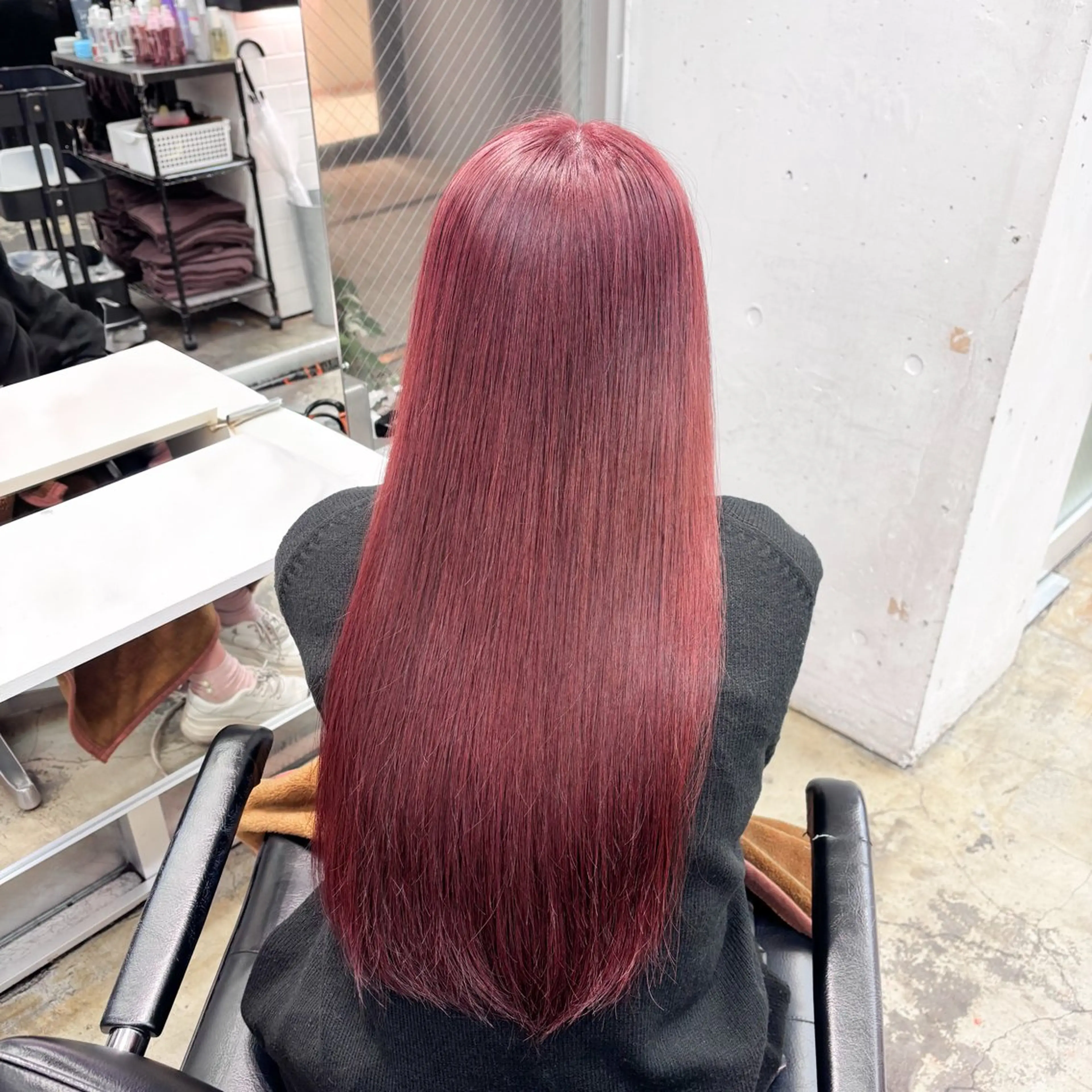 セミロング カラー ヘアアレンジ ヘアカラー トリートメント 🥀モテ暖色× エクステ🥀あかりのヘアスタイル