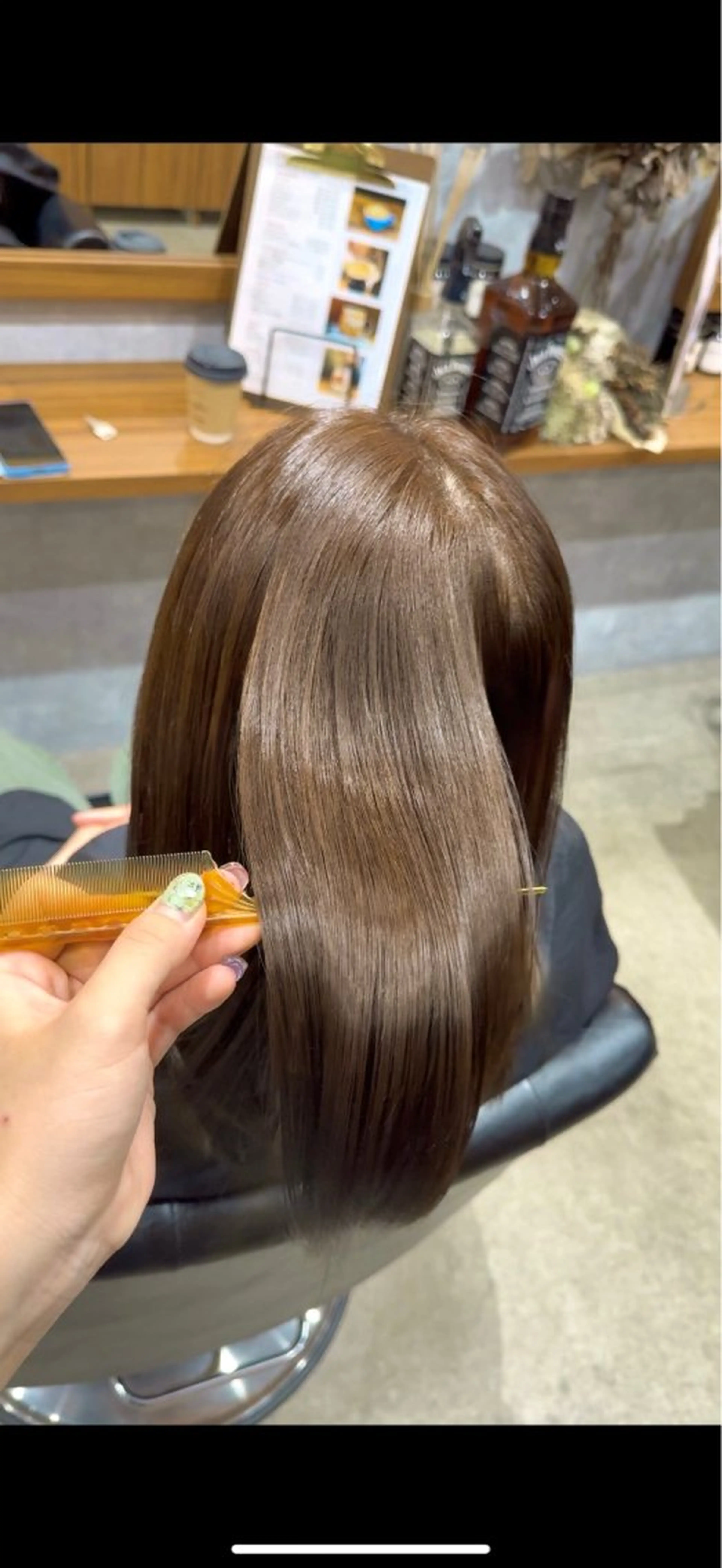 ミディアム トリートメント ヘアカラー トリートメント 透明感カラー🫧 ヒナ子のヘアスタイル