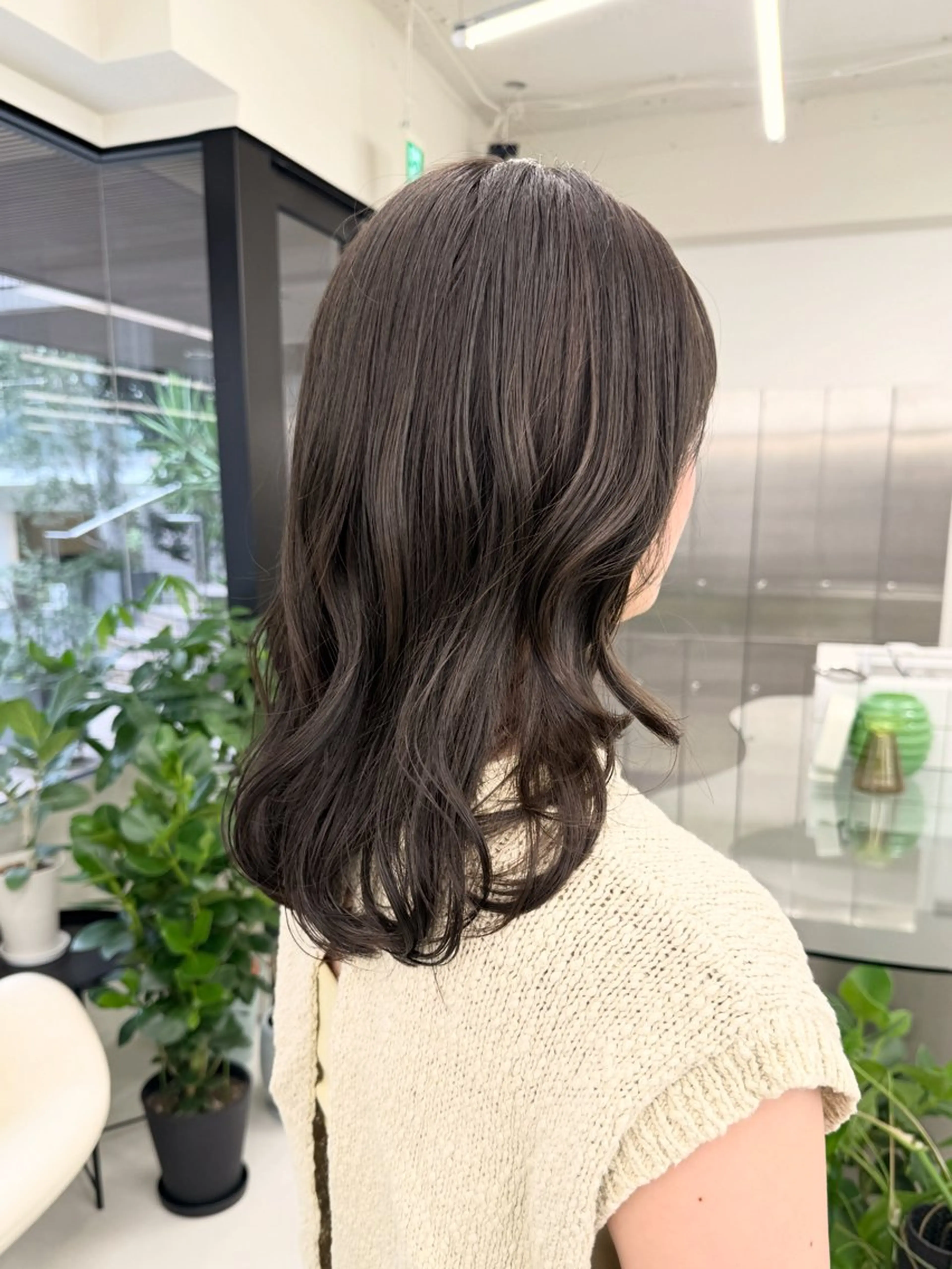 セミロング カラー カット ヘアカラー 表参道/ 透明感 colorのヘアスタイル
