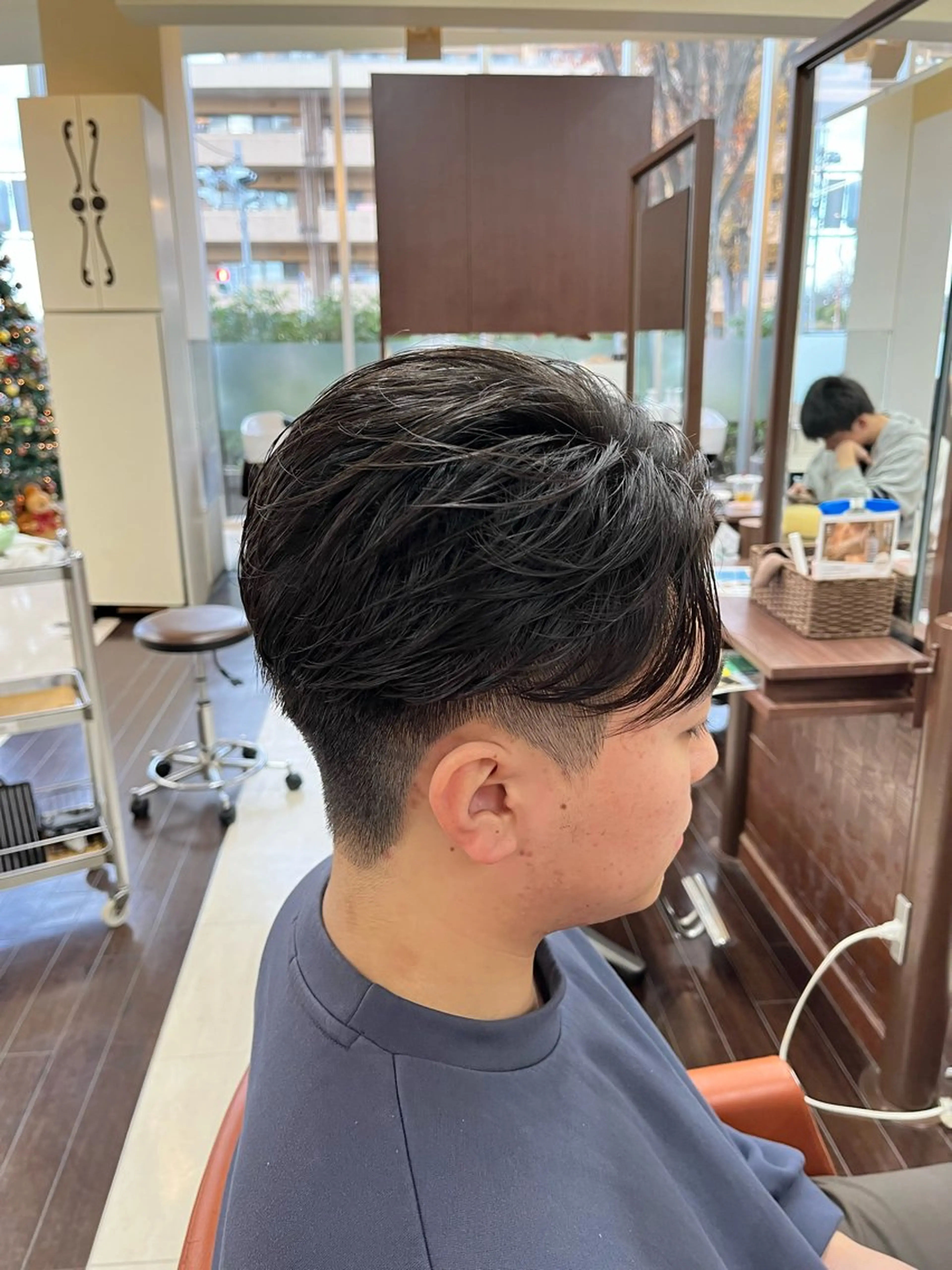 ショート パーマ メンズ メンズパーマ ニュアンスパーマ カット パーマ ヘアセット AROH  men's cut&men's perm 船橋店所属・🧊メンズ特化🧊 高木航希のヘアスタイル